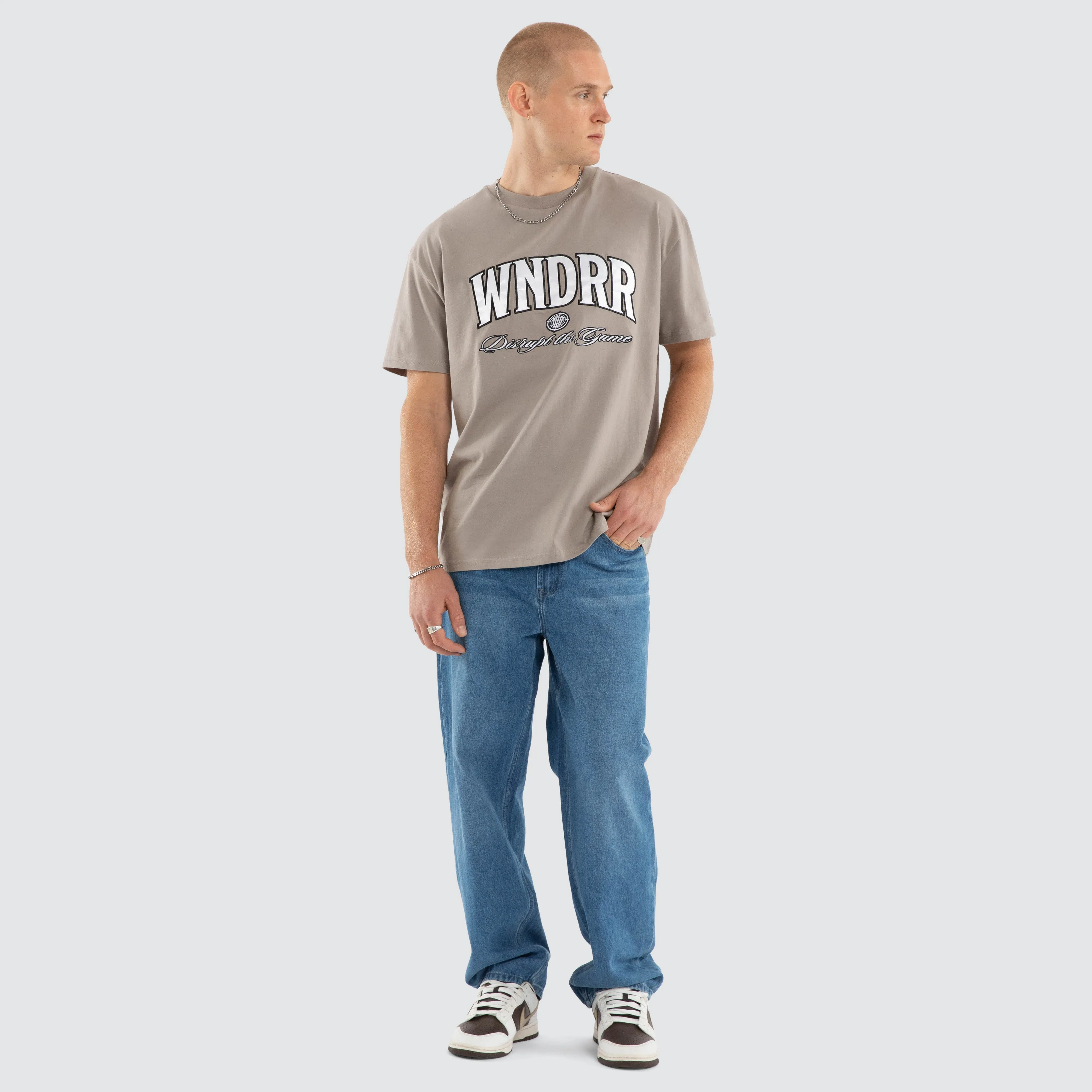 Target Box Fit Tee Moon Grey sold by Neverland product image thumbnail 3