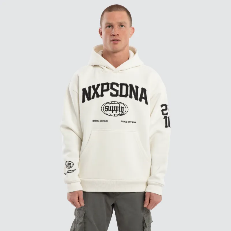 Quiet Speed Relaxed Hoodie Natural White made by Nena and Pasadena