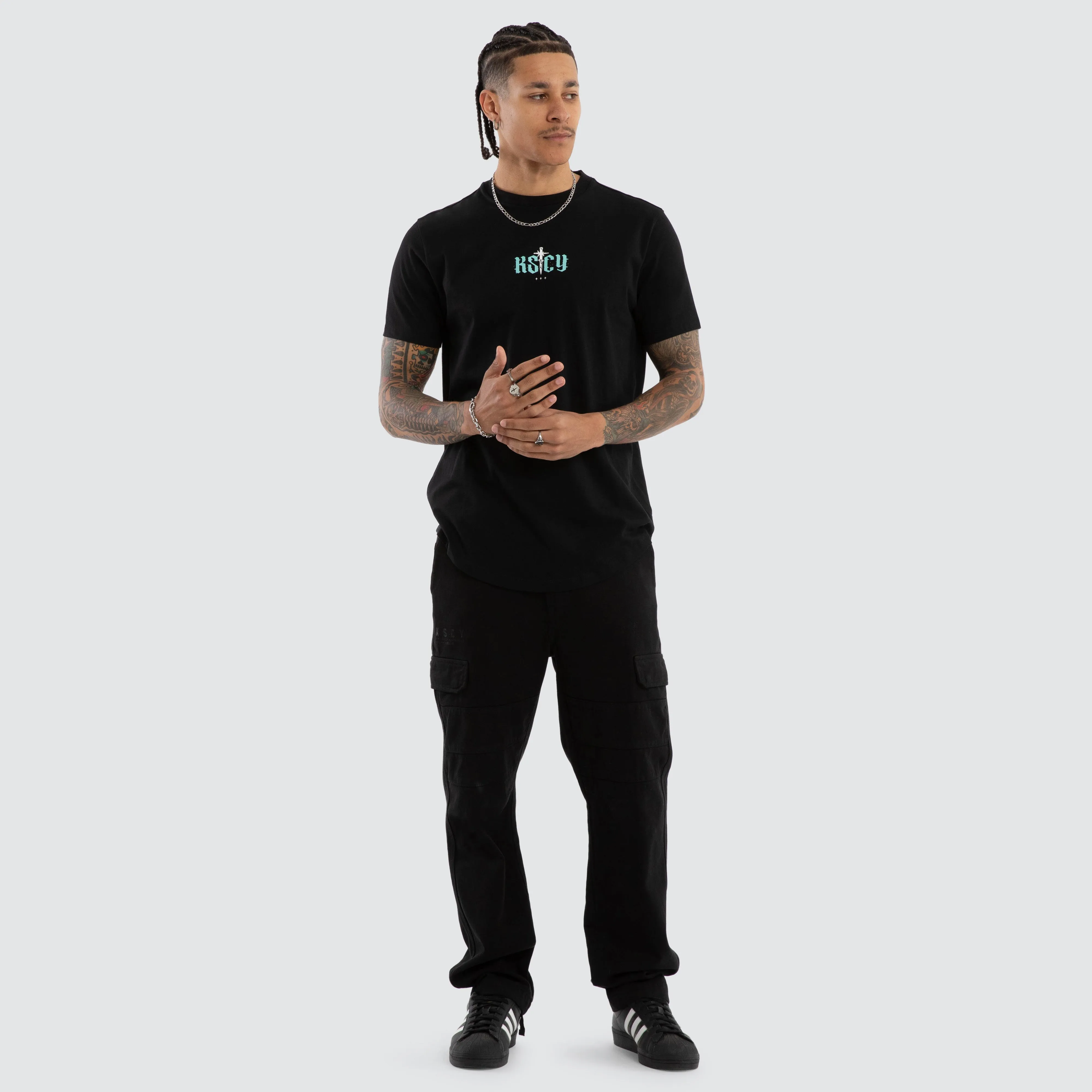 Exist Dual Curved Tee Jet Black sold by Neverland product image thumbnail 2