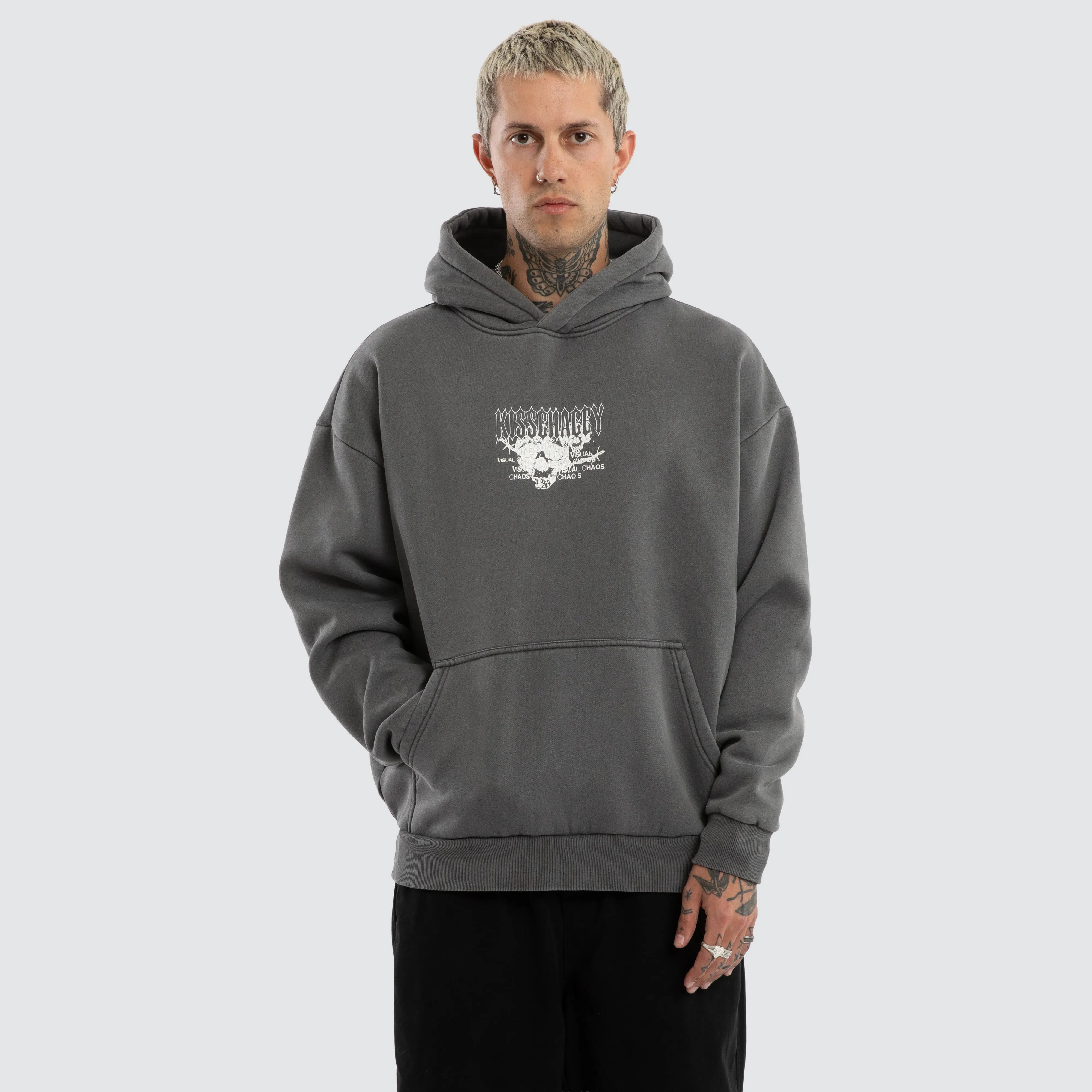 Vertex Oversized Hoodie Pigment Charcoal sold by Neverland product image thumbnail 4