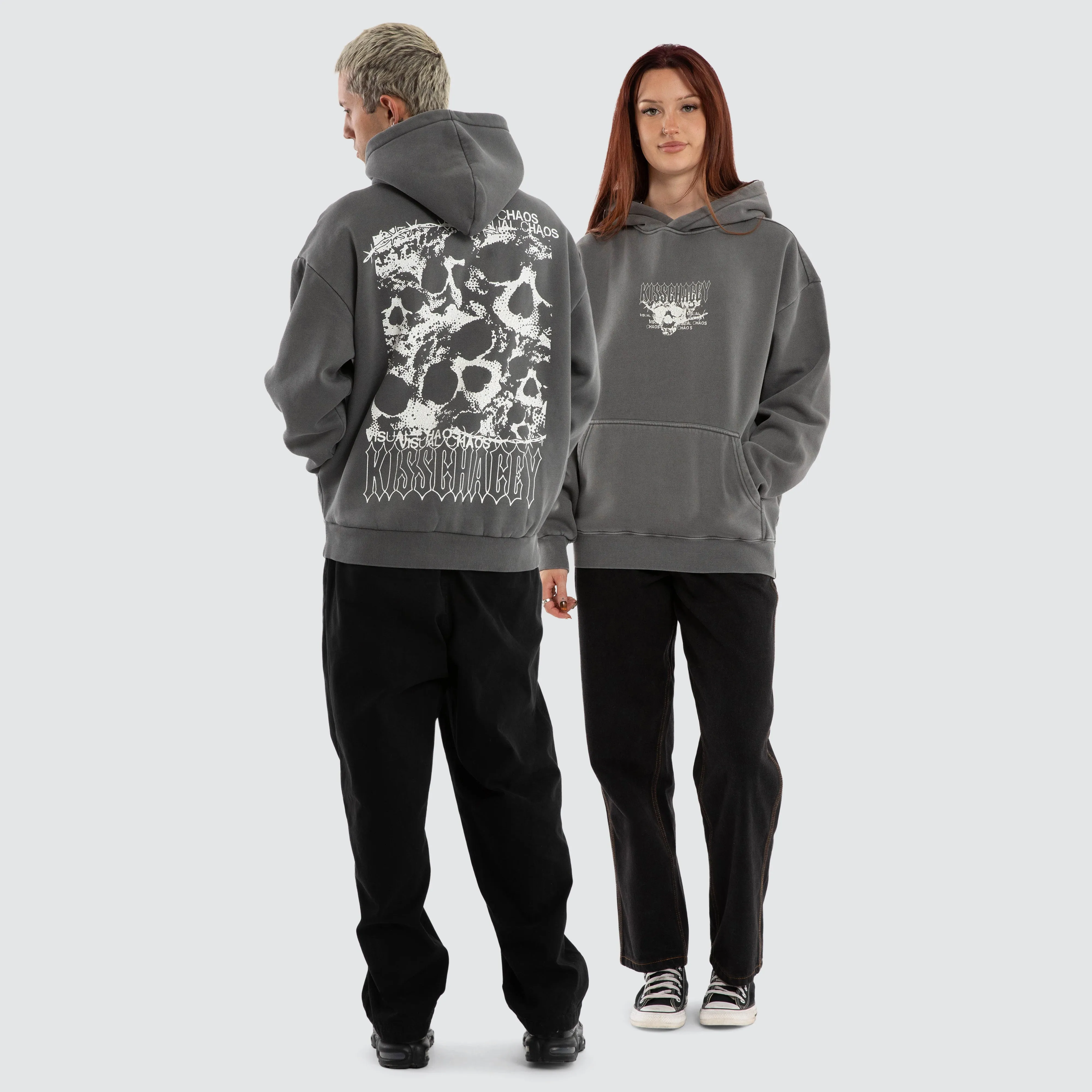 Vertex Oversized Hoodie Pigment Charcoal sold by Neverland product image thumbnail 3