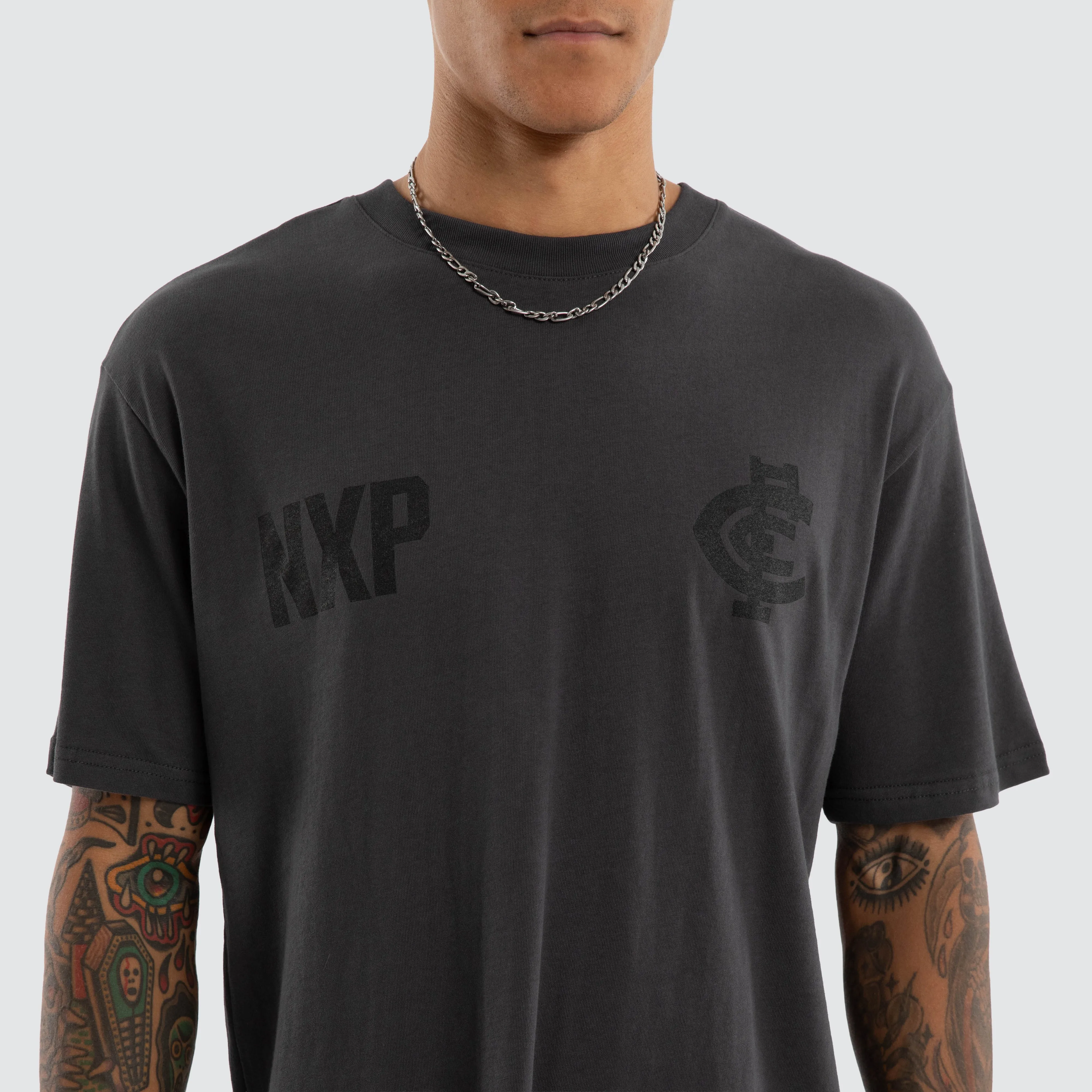 Carlton Blues AFL Champions Box Fit Tee Asphalt sold by Neverland product image thumbnail 4