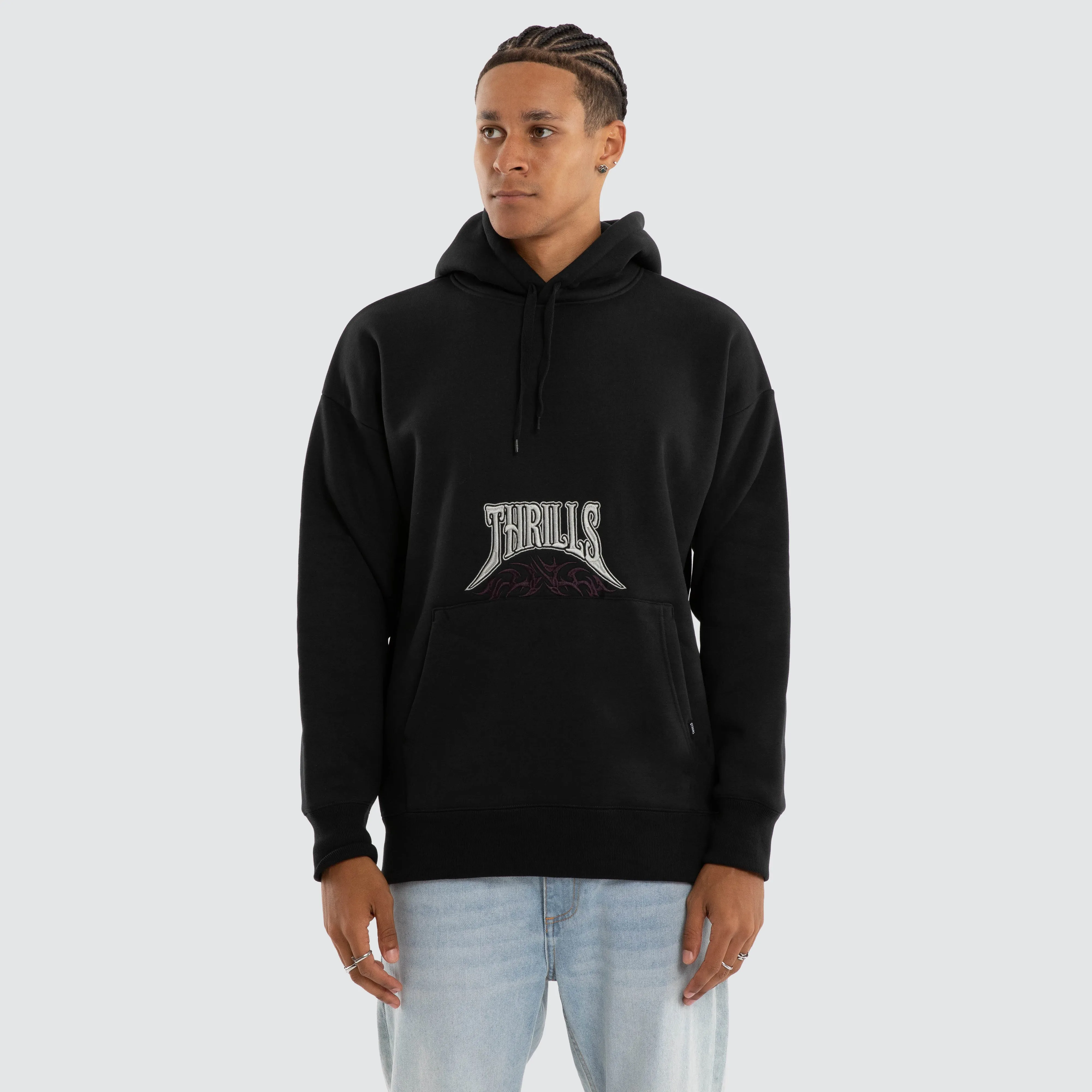 What We Believe Embro Hoodie Black sold by Neverland