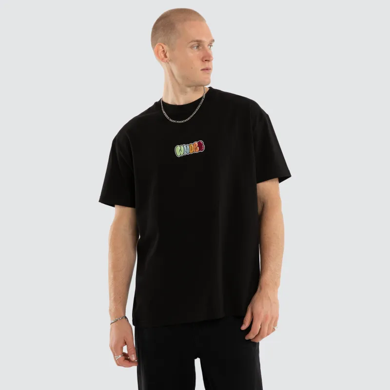 Blissful Box Fit Tee Black made by WNDRR