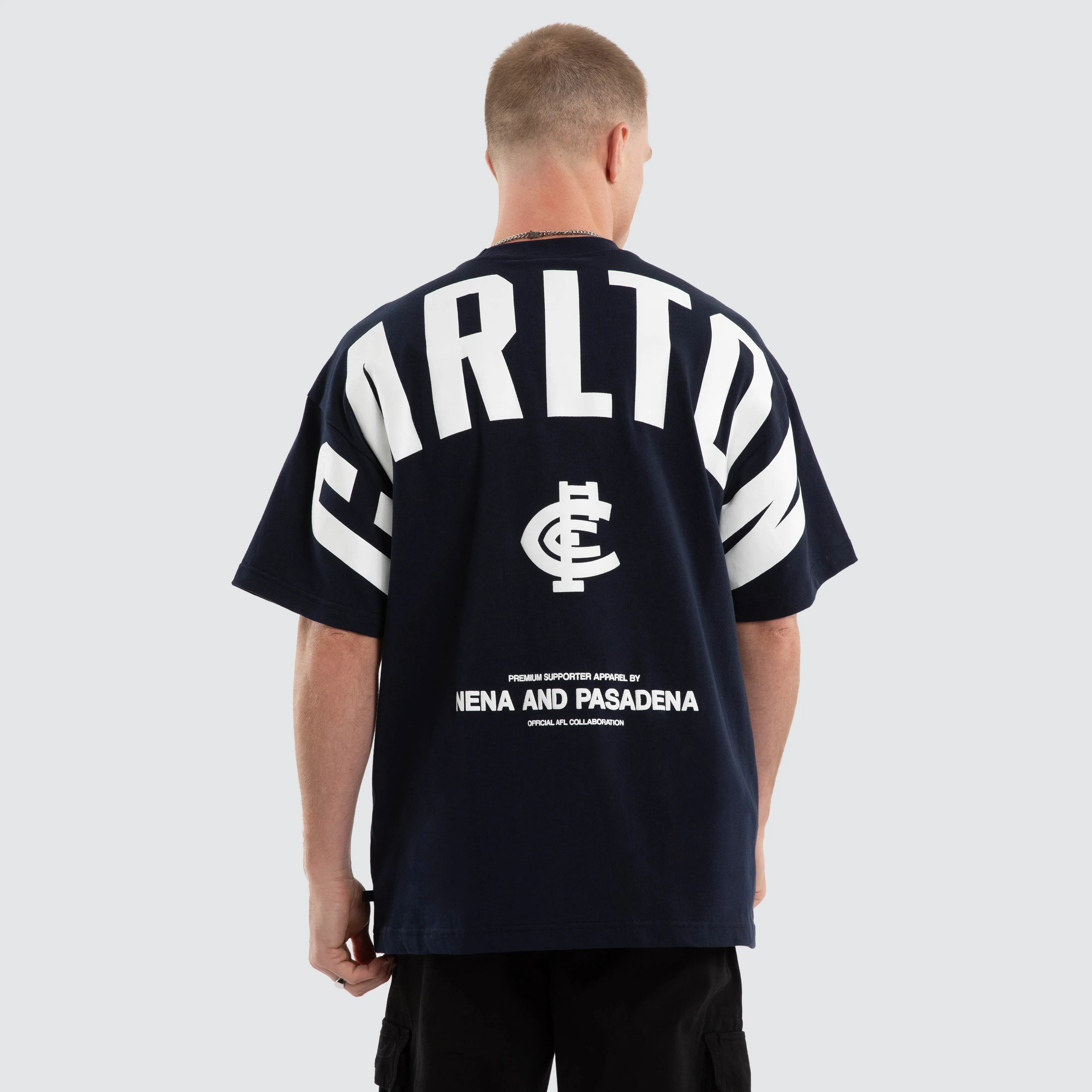 Carlton Blues AFL Archive Raptor Tee Navy sold by Neverland