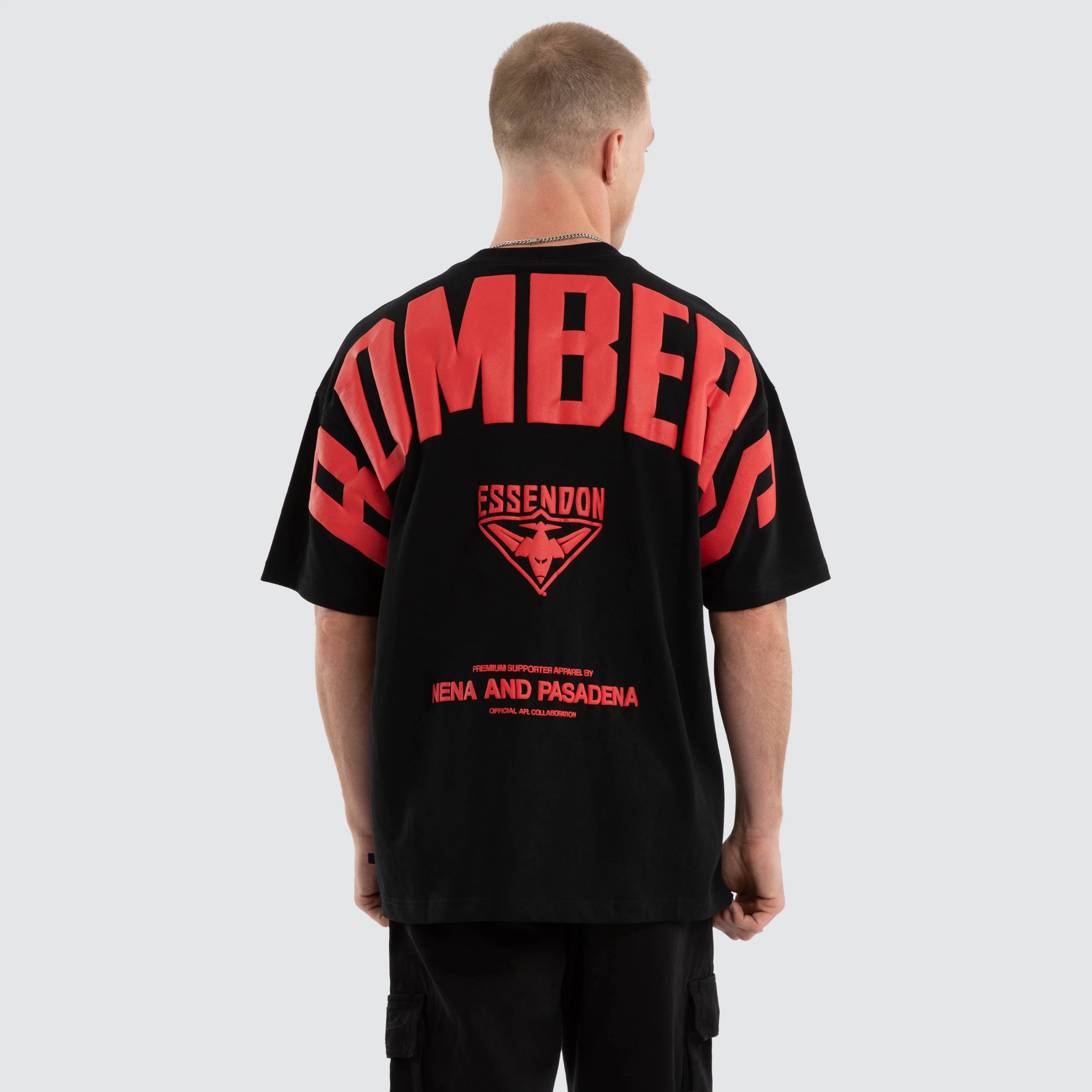 Essendon Bombers AFL Archive Raptor Tee Jet Black sold by Neverland product image thumbnail 3