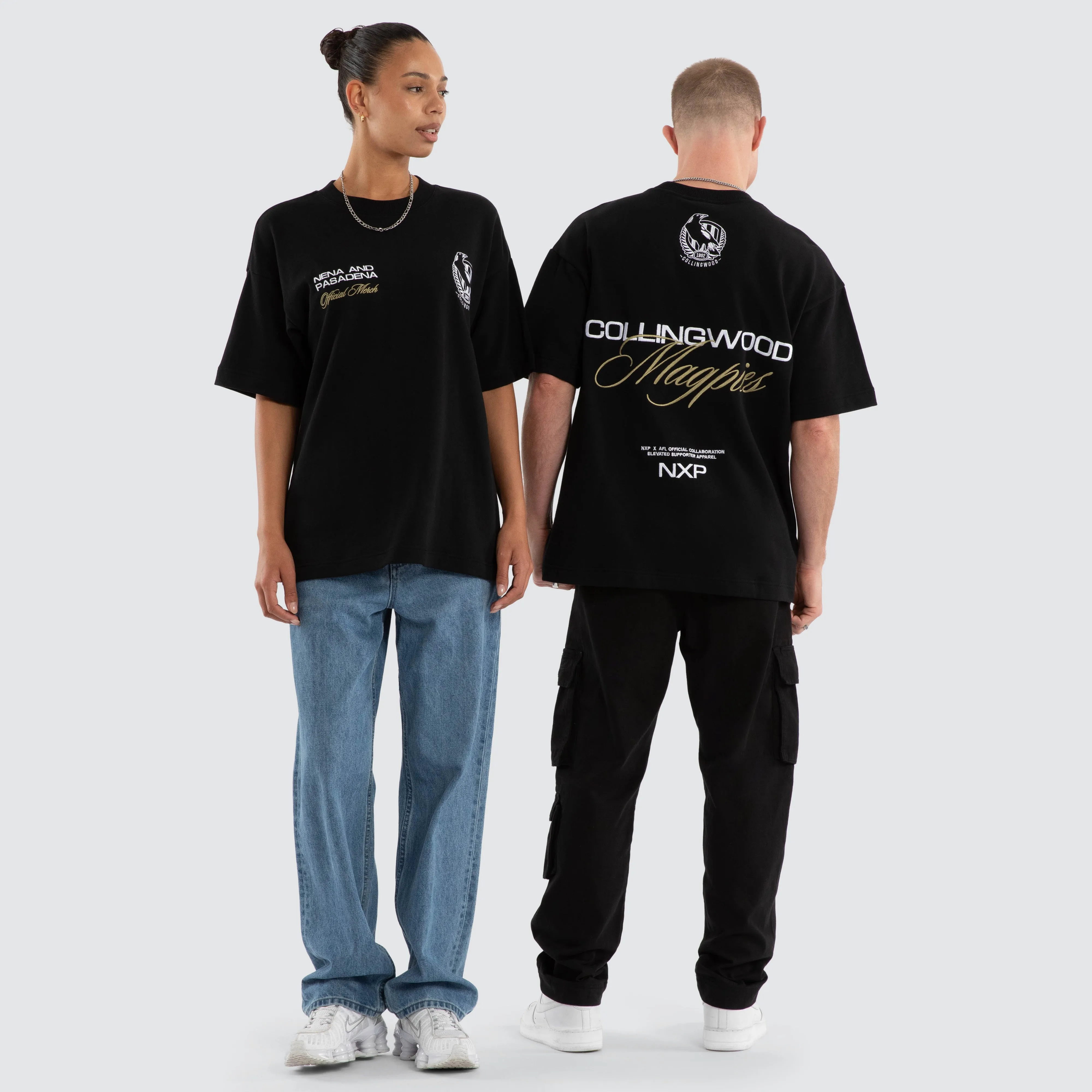 Collingwood Magpies AFL Advance Raptor Tee Jet Black sold by Neverland product image thumbnail 2