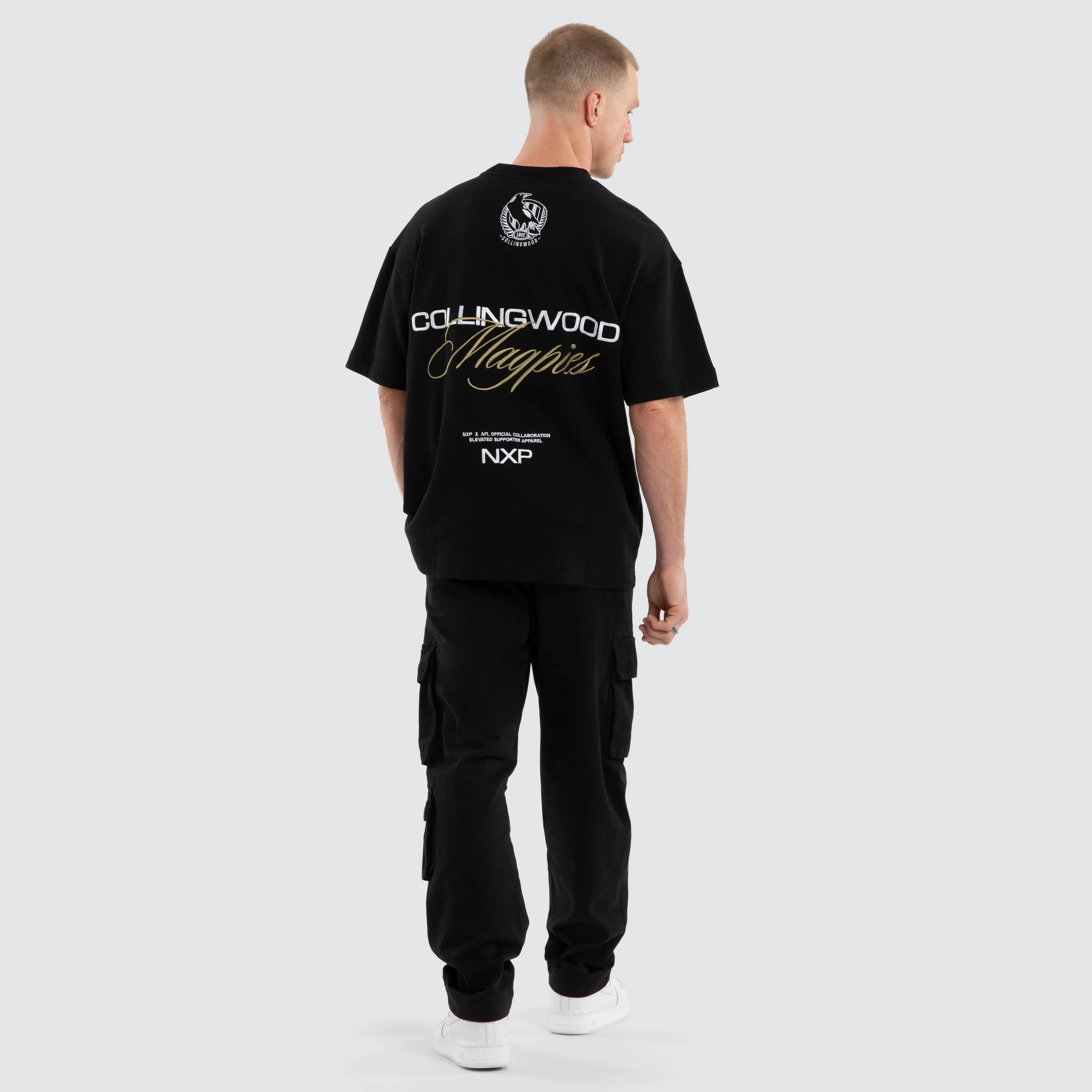 Collingwood Magpies AFL Advance Raptor Tee Jet Black sold by Neverland product image thumbnail 5