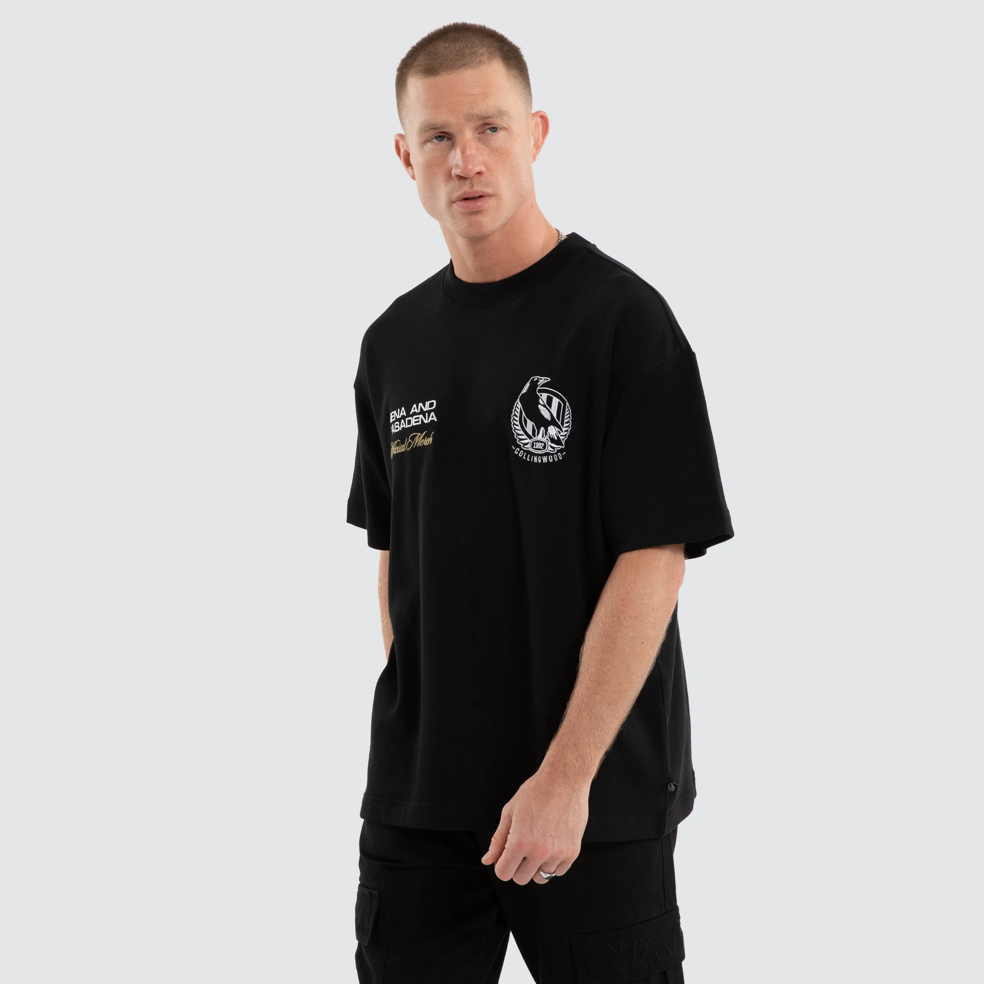 Collingwood Magpies AFL Advance Raptor Tee Jet Black sold by Neverland product image thumbnail 3