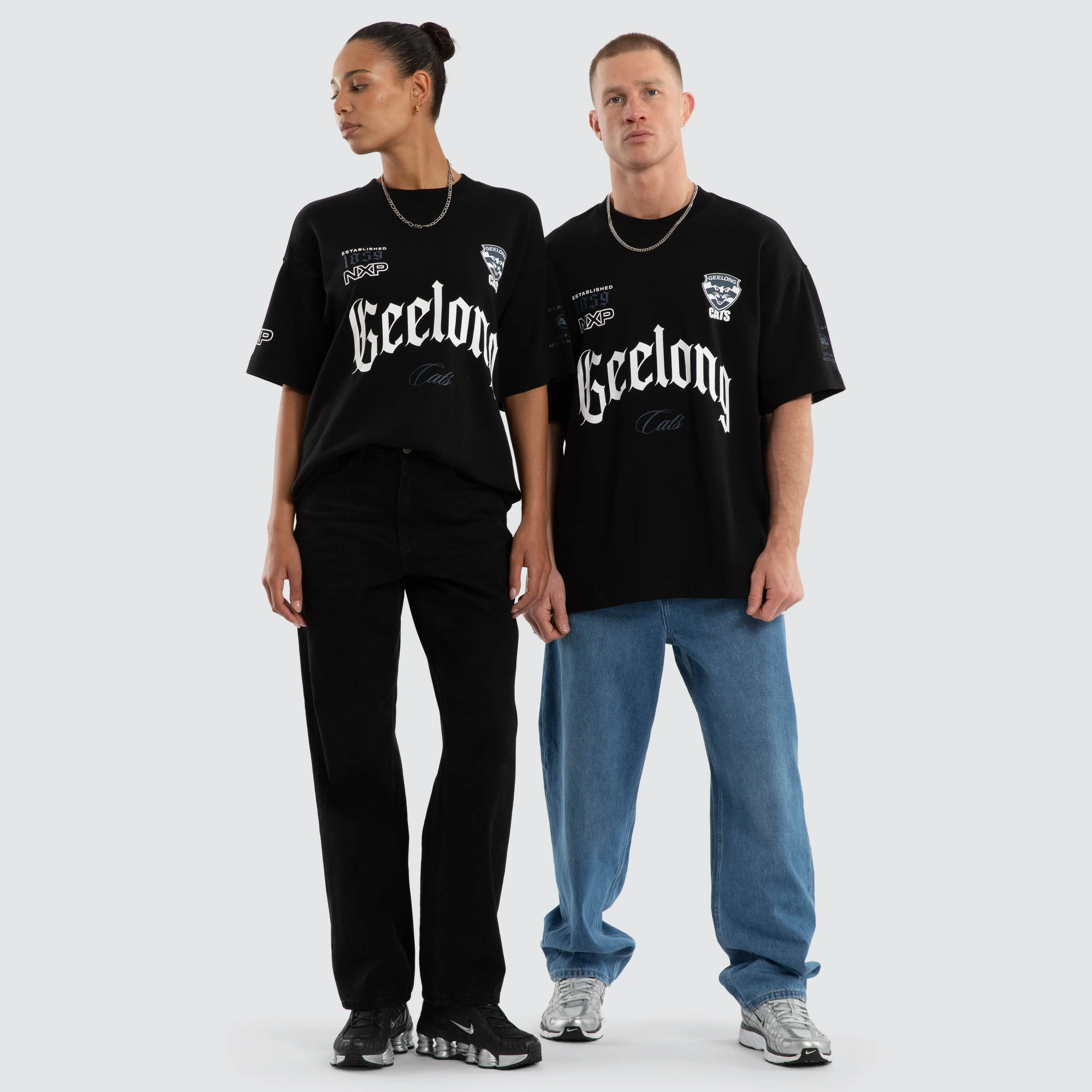 Geelong Cats AFL Gold Raptor Tee Jet Black sold by Neverland product image thumbnail 4