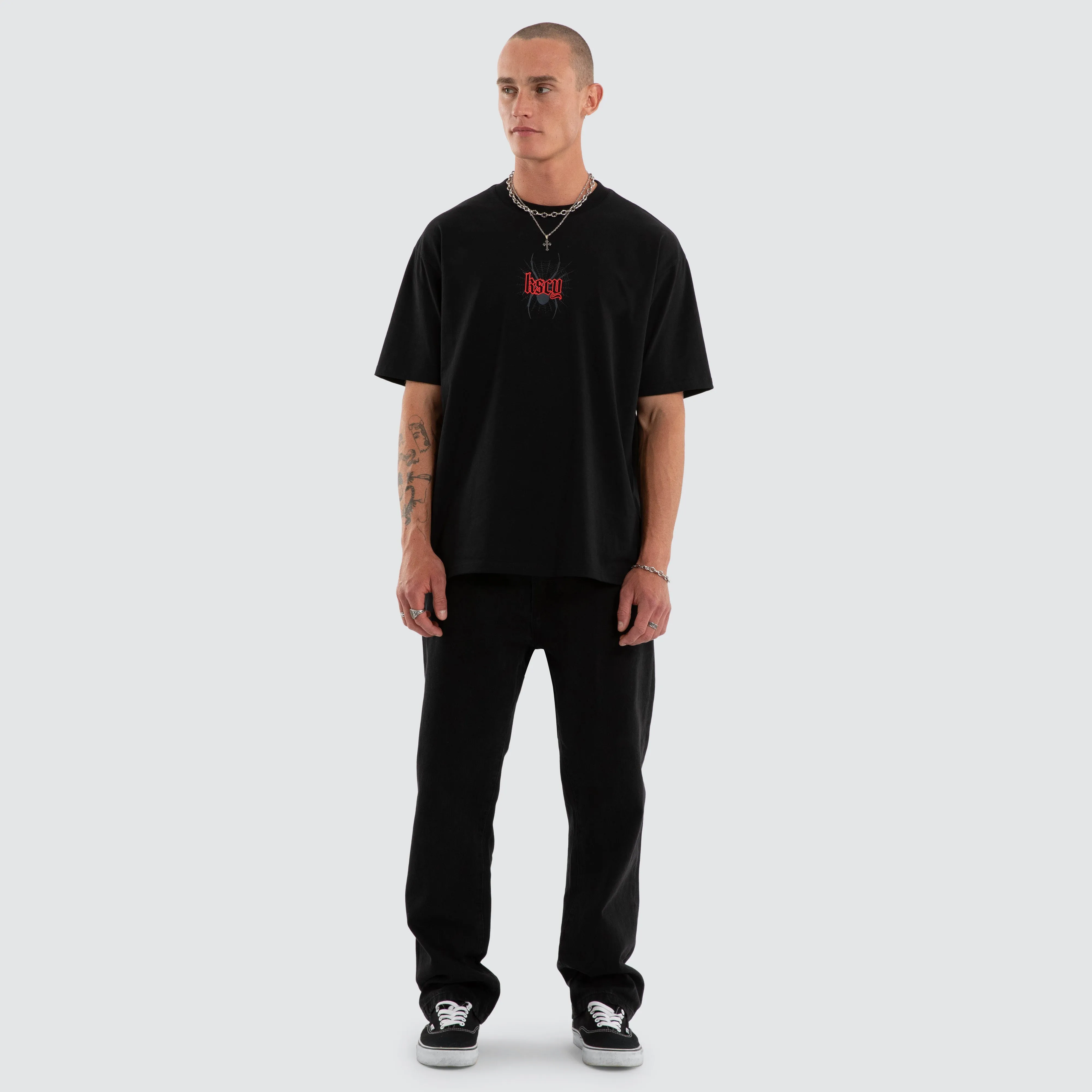 Intensity Box Fit Tee Jet Black sold by Neverland product image thumbnail 5