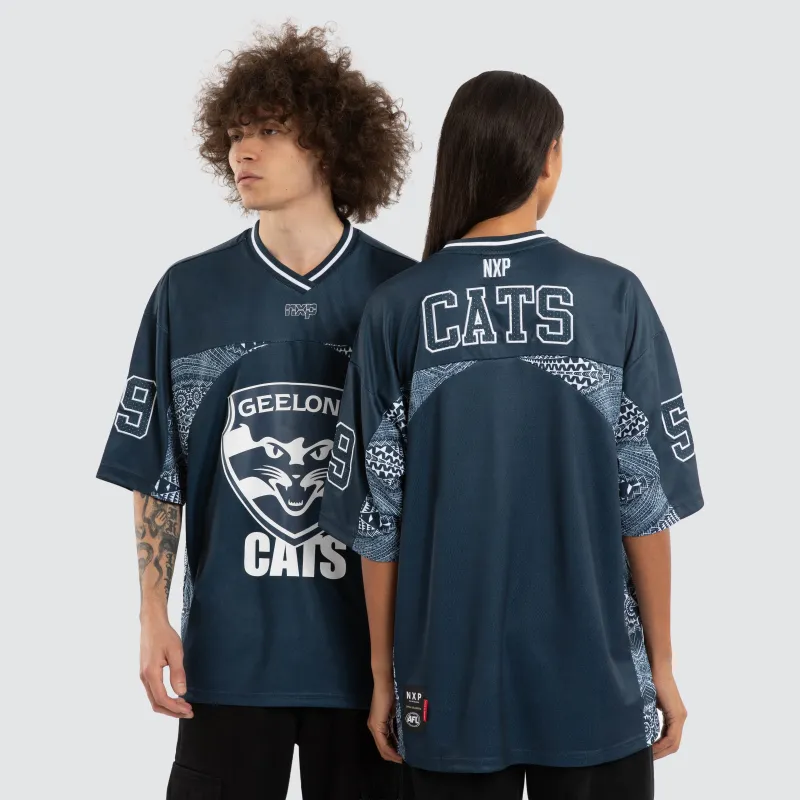 Ben Davis Geelong Cats Mesh Jersey Cats Blue made by Neverland