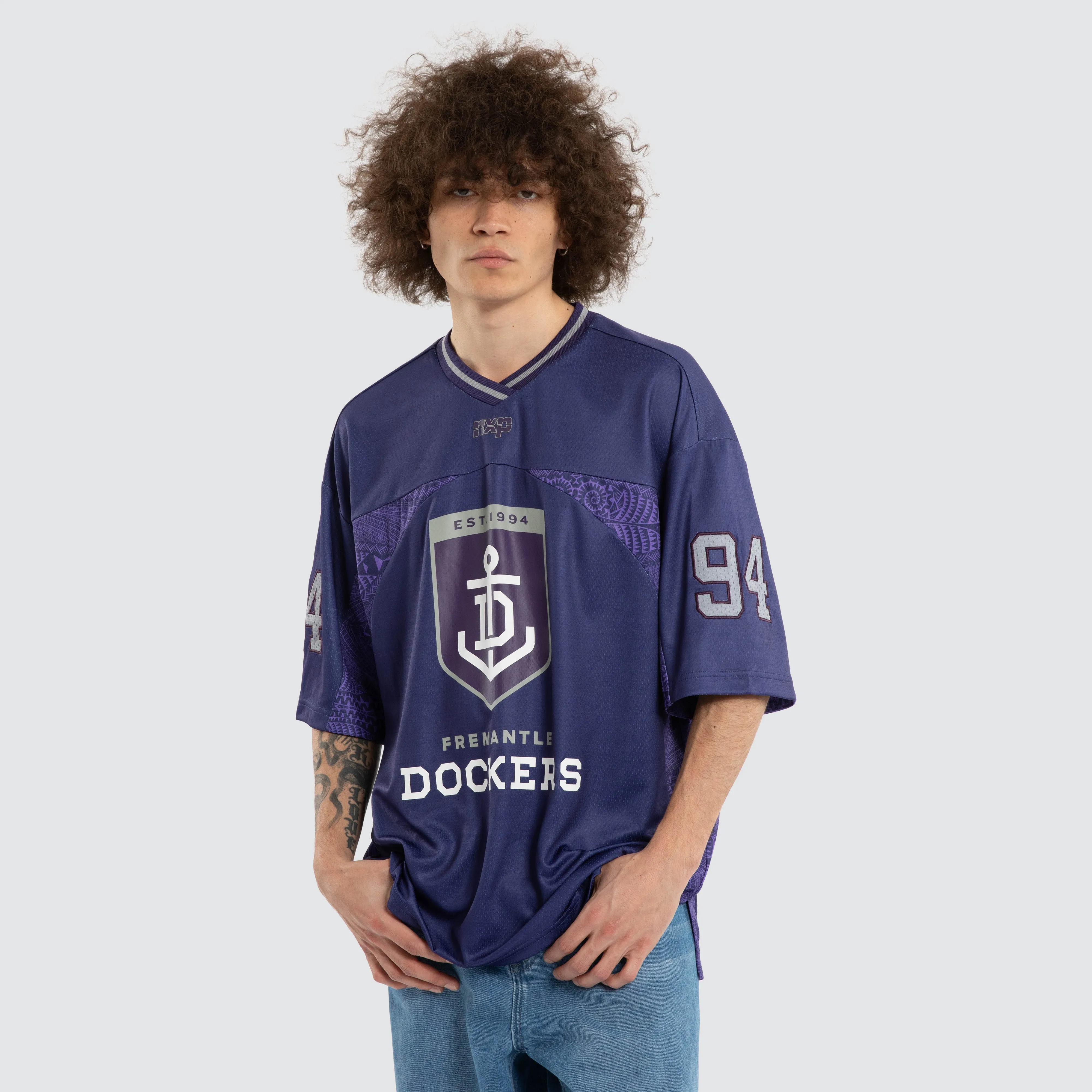 Ben Davis Fremantle Dockers Mesh Jersey Dockers Purple sold by Neverland product image thumbnail 4