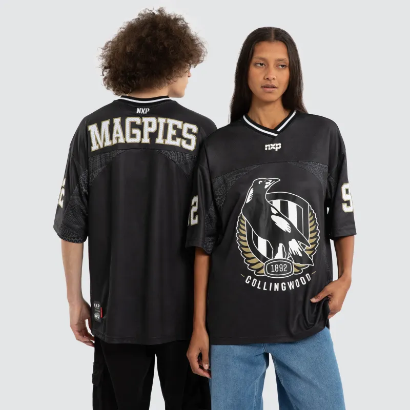 Ben Davis Collingwood Magpies Mesh Jersey Magpies Black made by Neverland