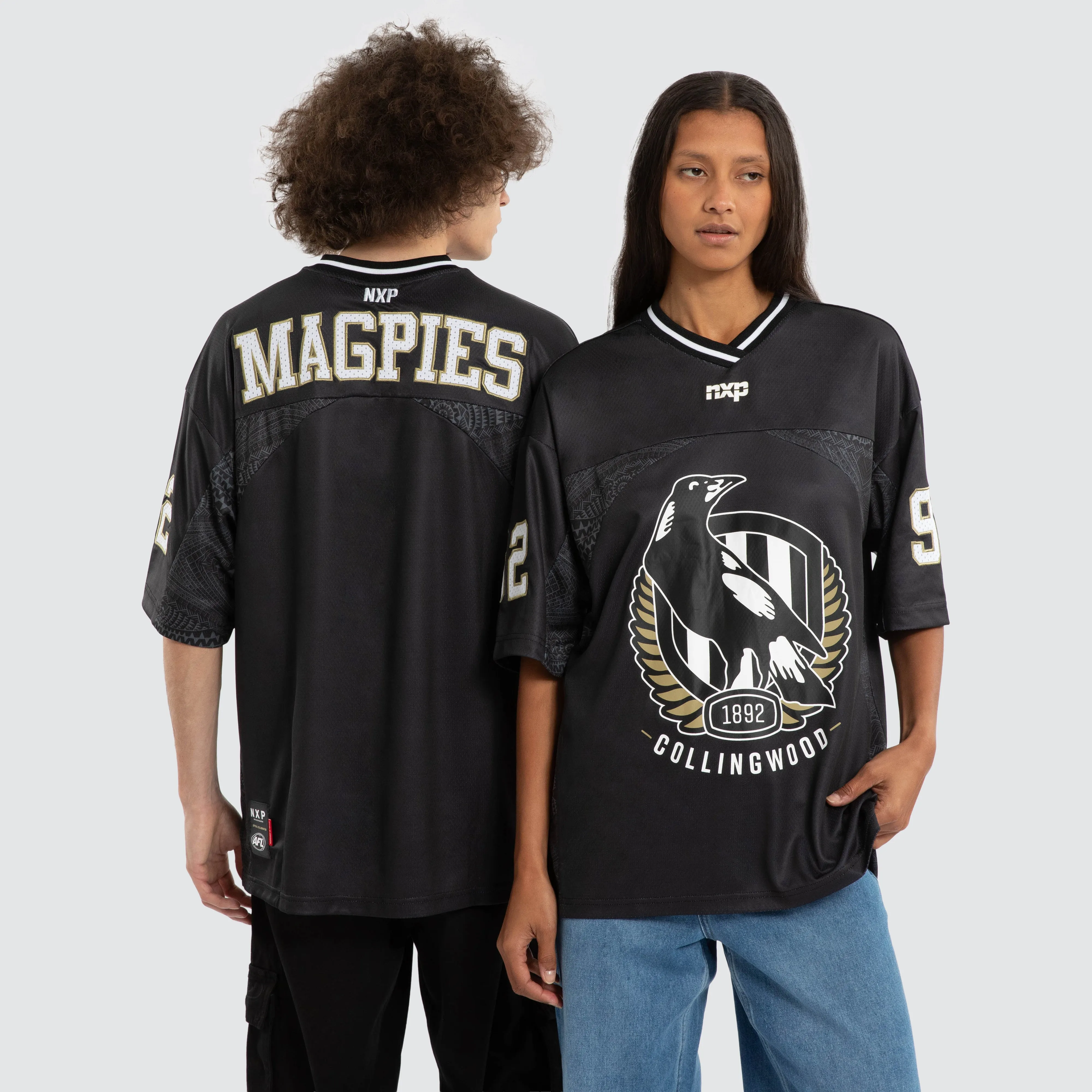 Ben Davis Collingwood Magpies Mesh Jersey Magpies Black sold by Neverland