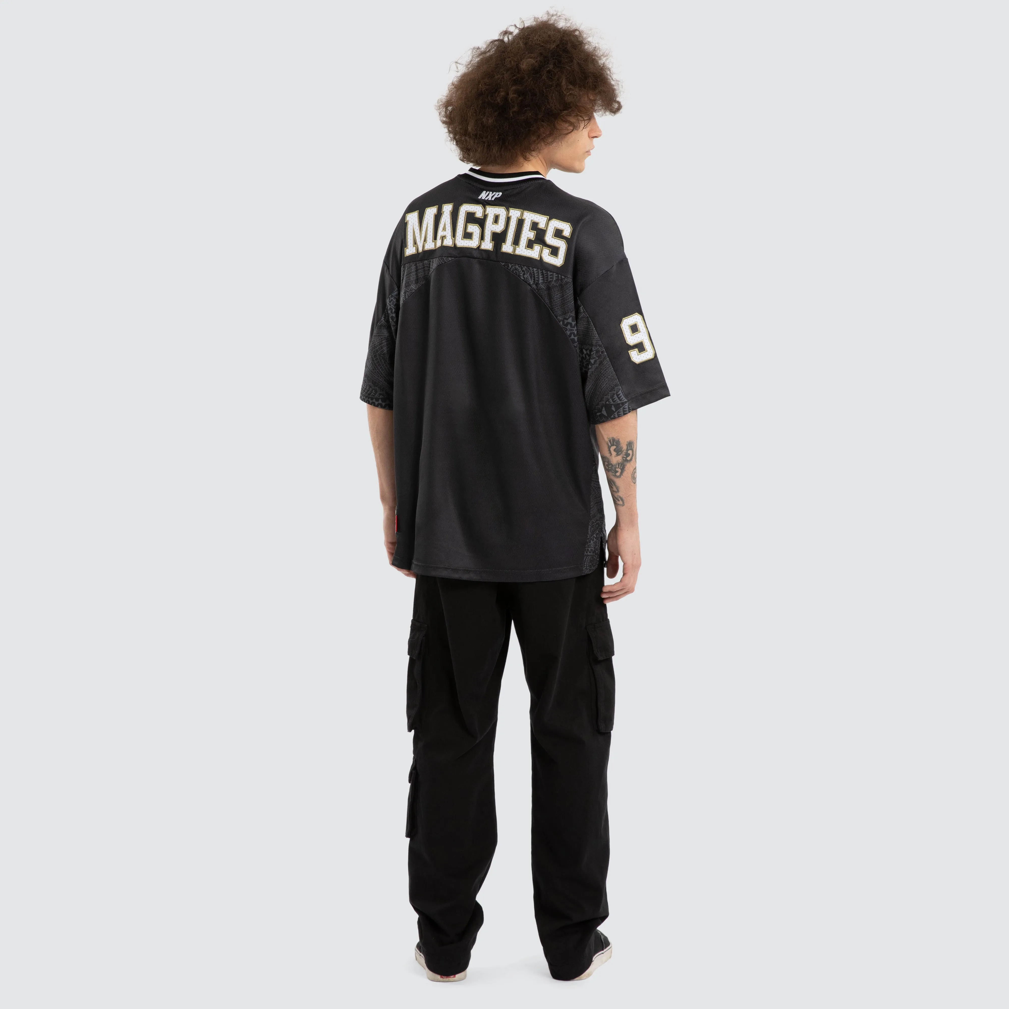 Ben Davis Collingwood Magpies Mesh Jersey Magpies Black sold by Neverland product image thumbnail 2