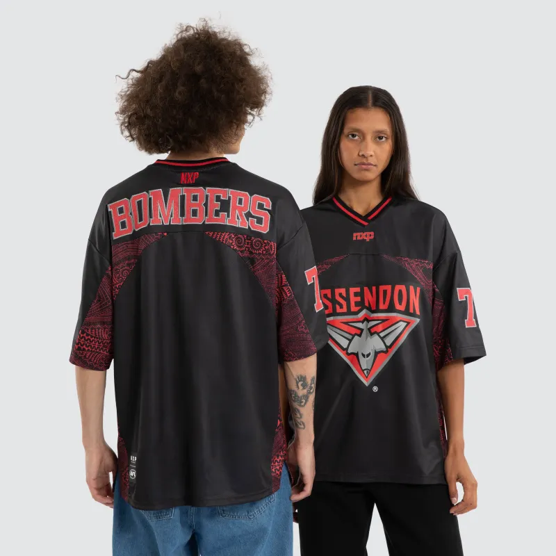 Ben Davis Essendon Bombers Mesh Jersey Bombers Black made by Neverland