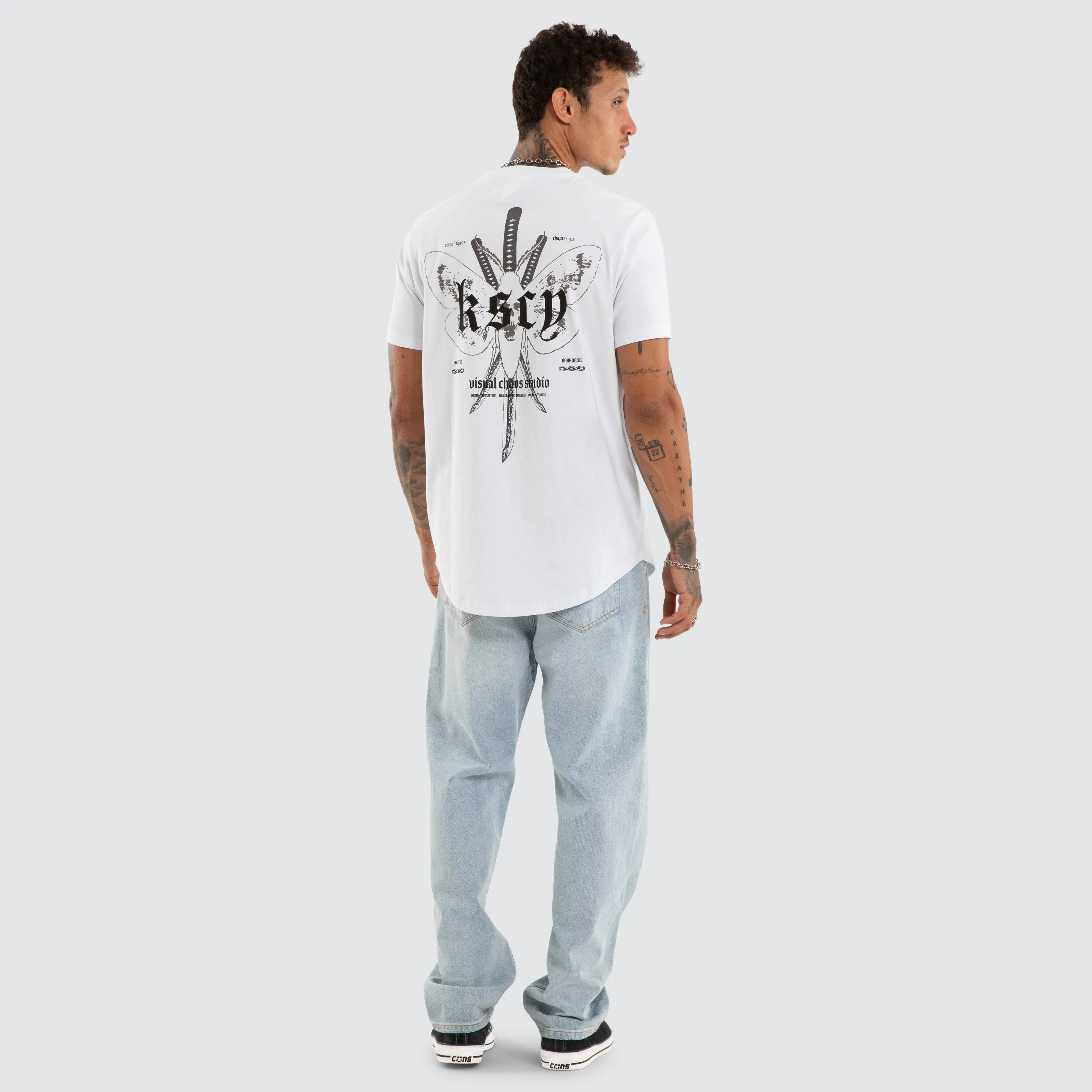 Vortex Dual Curved Tee Optical White sold by Neverland product image thumbnail 4