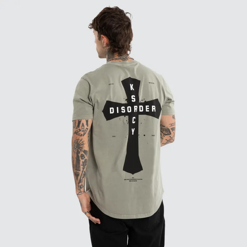 Hyped Dual Curve Tee Pigment Shadow made by Neverland