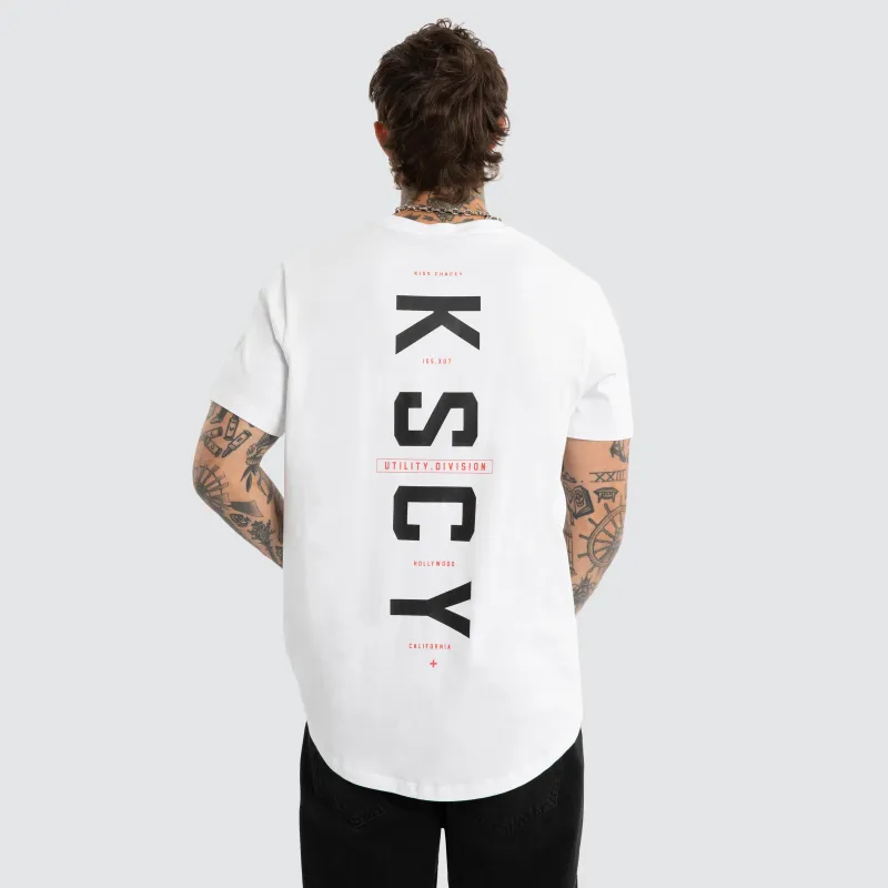 Stamp Dual Curved Tee Optical White made by Neverland