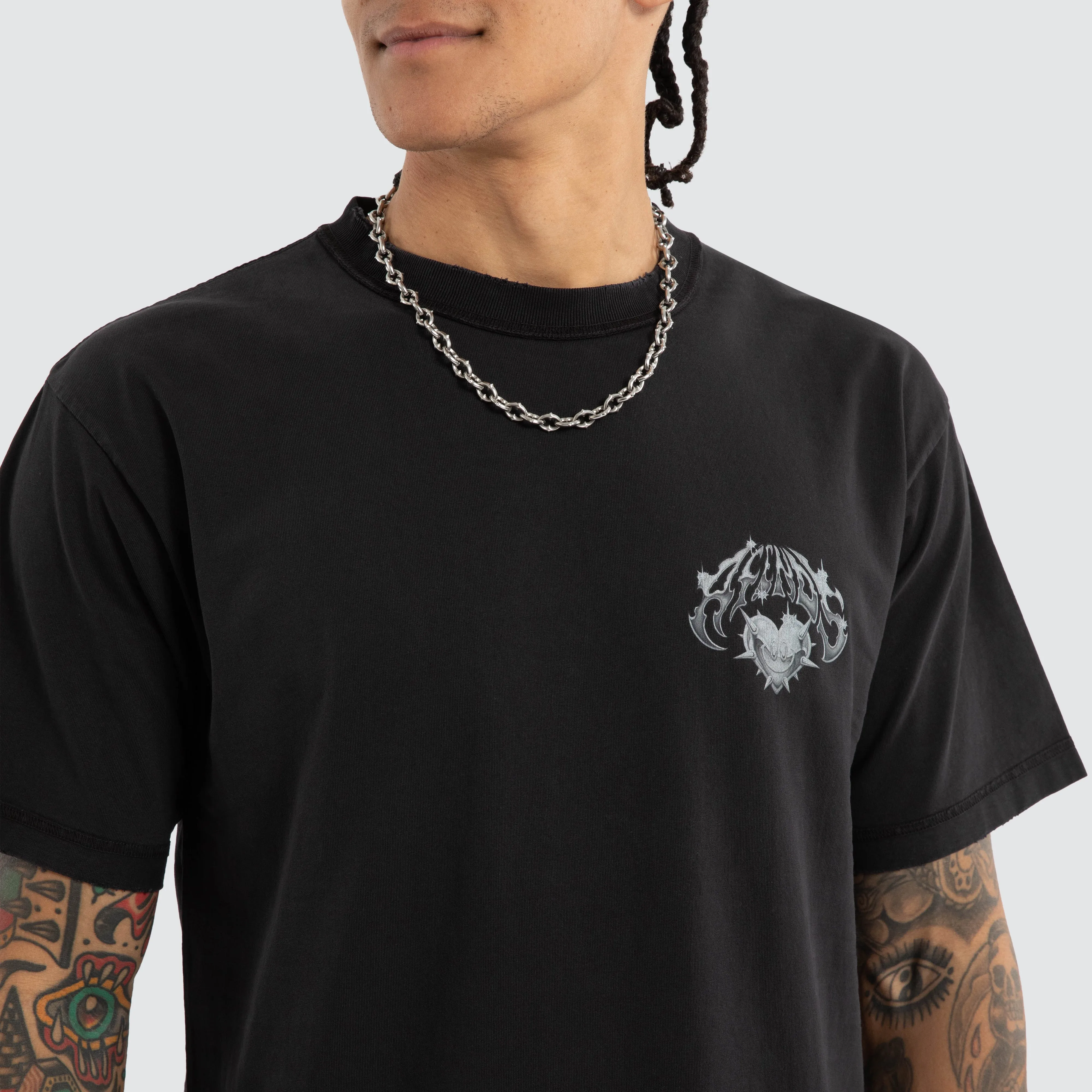 Scorpius Heavyweight Box Tee Stone Black sold by Neverland product image thumbnail 4