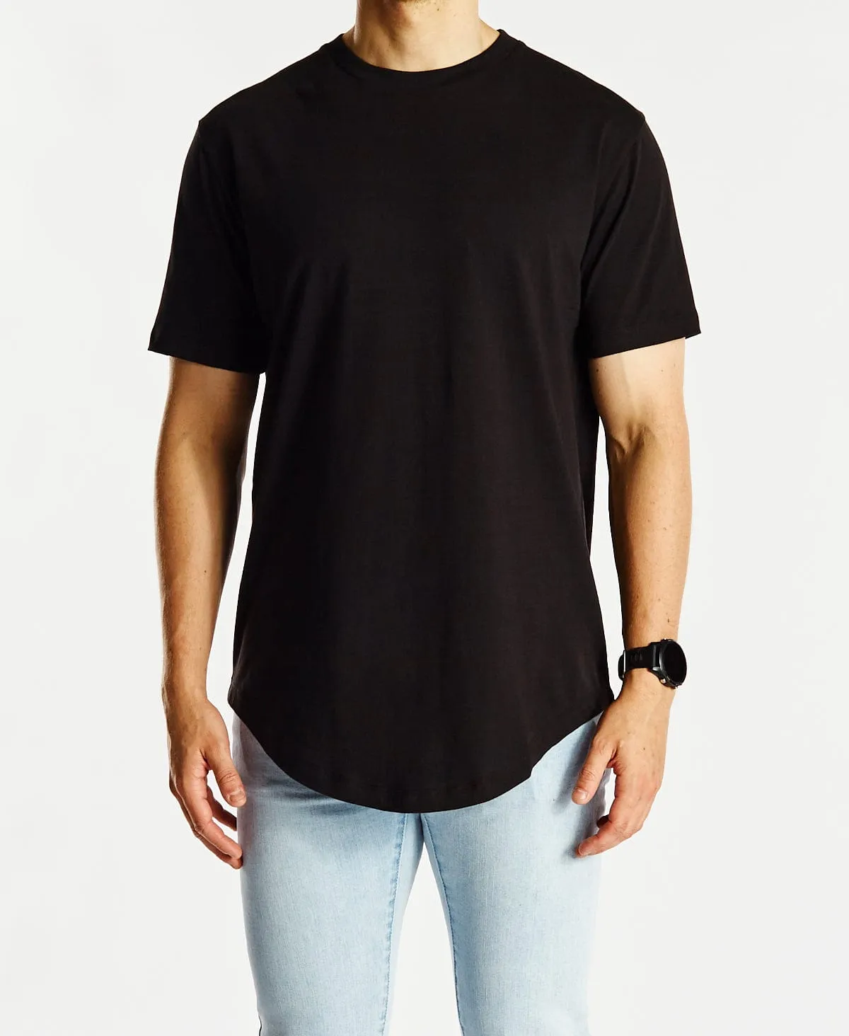 Bristol Dual Curved T-Shirt Jet Black sold by Neverland