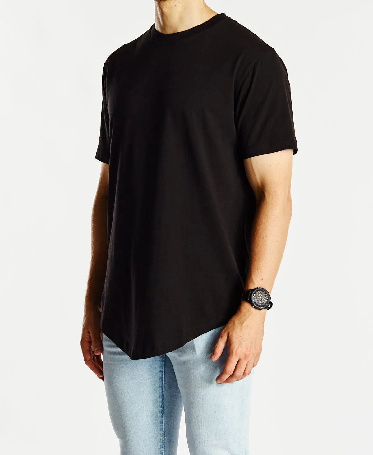 Bristol Dual Curved T-Shirt Jet Black sold by Neverland product image thumbnail 3