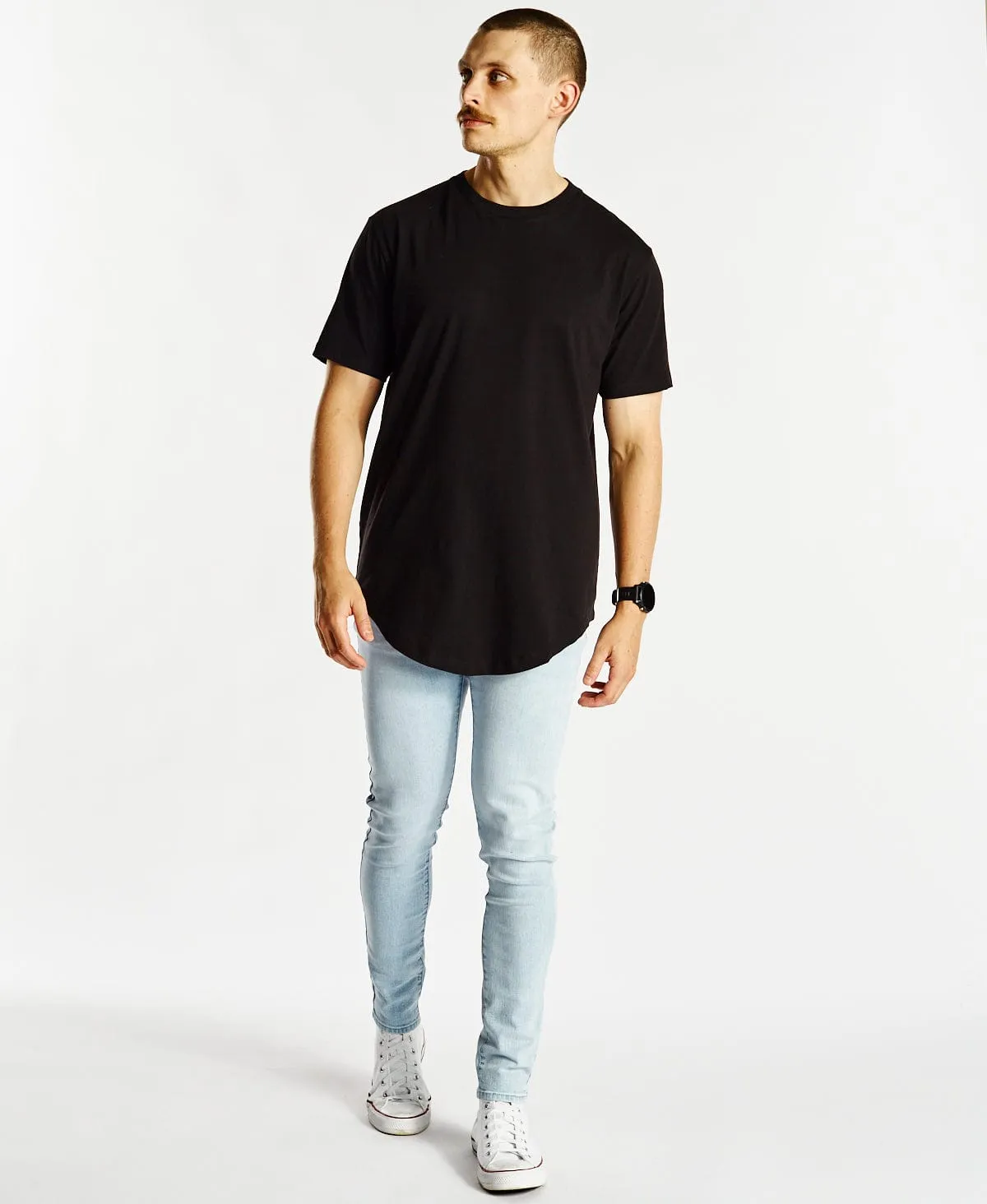 Bristol Dual Curved T-Shirt Jet Black sold by Neverland product image thumbnail 4