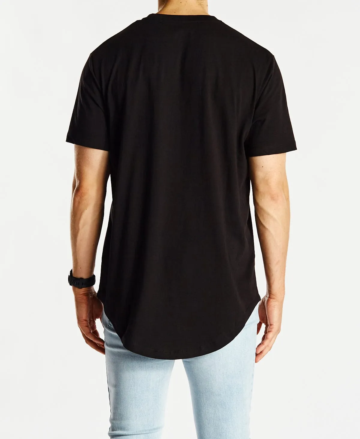 Bristol Dual Curved T-Shirt Jet Black sold by Neverland product image thumbnail 2