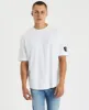 Monologo Badge Oversized T-Shirt White sold by Neverland
