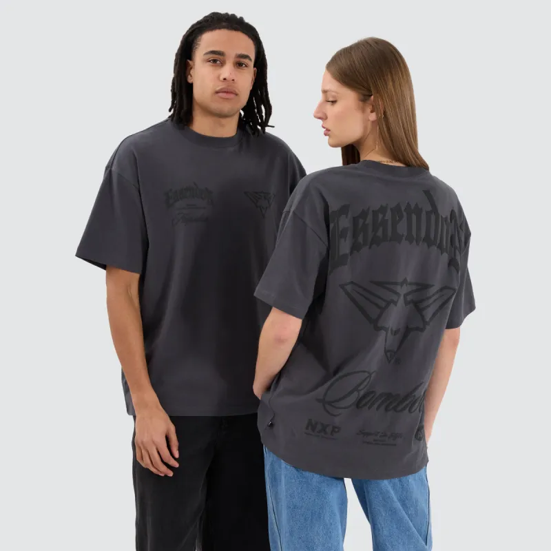 Essendon Bombers AFL Heavy Raptor Tee Asphalt made by Neverland