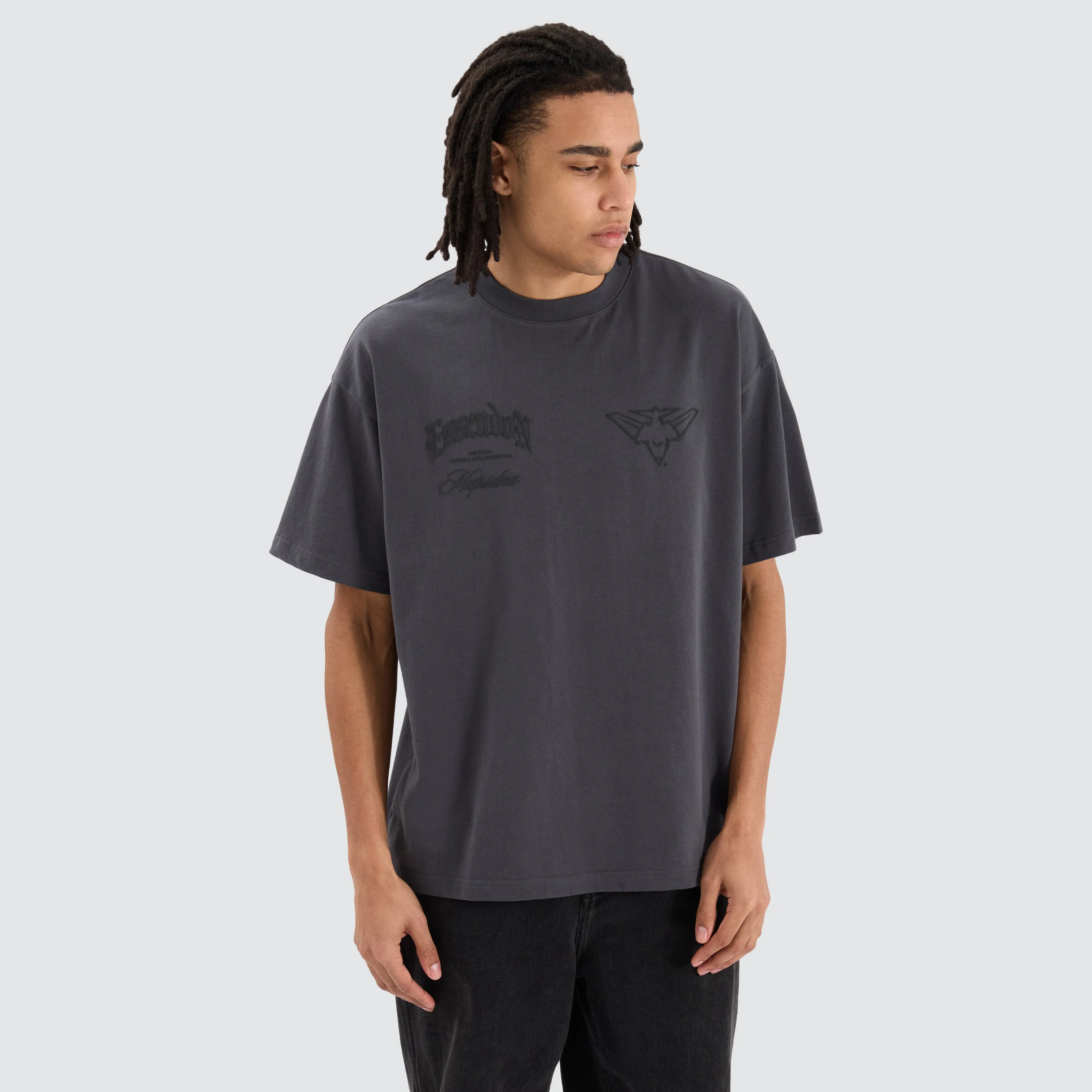 Essendon Bombers AFL Heavy Raptor Tee Asphalt sold by Neverland product image thumbnail 2