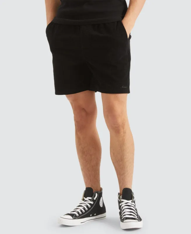 Bonfire Cord Elasticated Shorts Black sold by Neverland