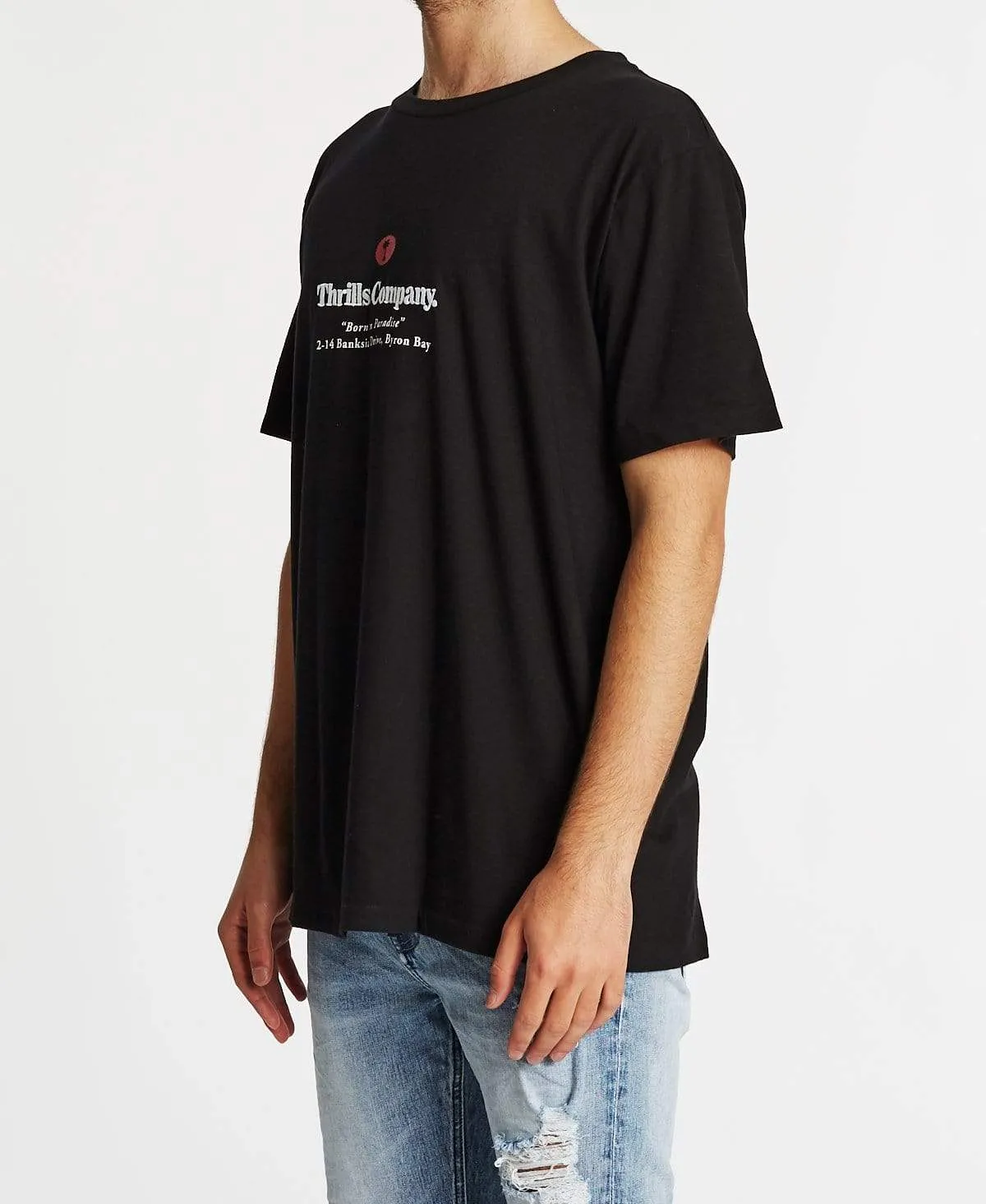 Born In Paradise Merch Fit T-Shirt Black sold by Neverland product image thumbnail 3