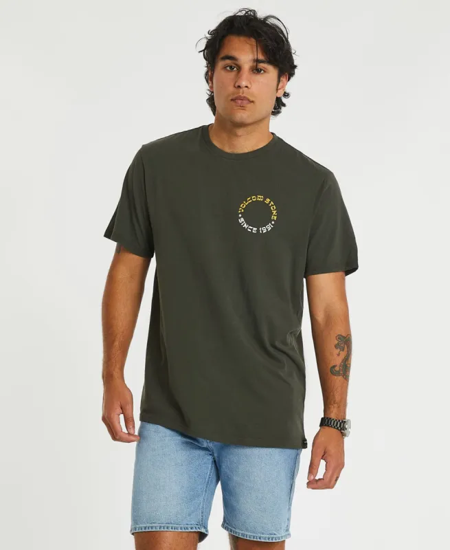 Stone Portal Farm To Yarn T-Shirt Rinsed Black sold by Neverland