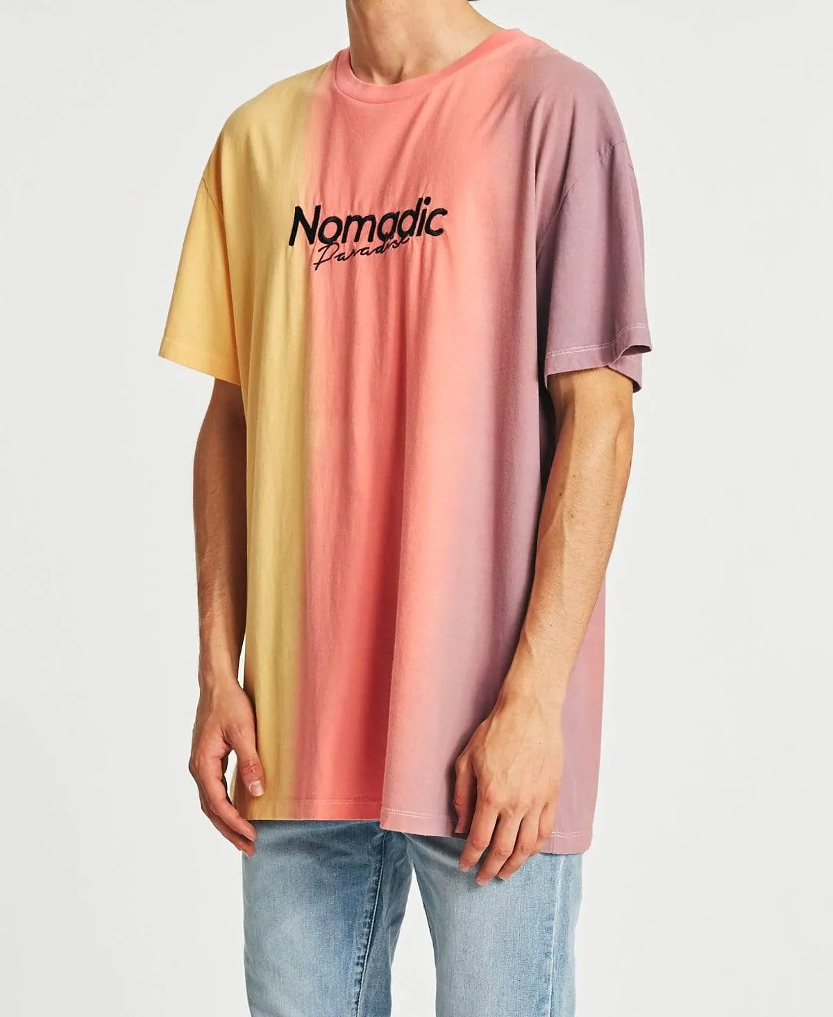 Sunset Relaxed T-Shirt Sunburst/Peach/Lilac sold by Neverland product image thumbnail 3