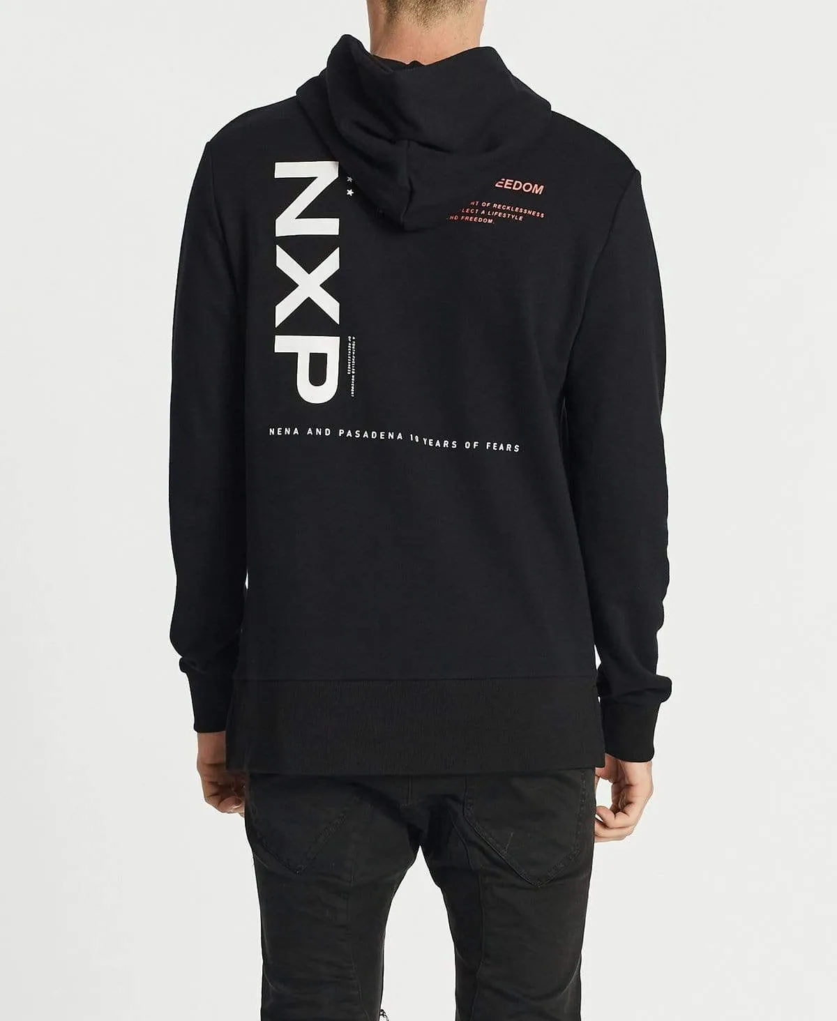 Prominent Step Hem Hoodie Jet Black sold by Neverland