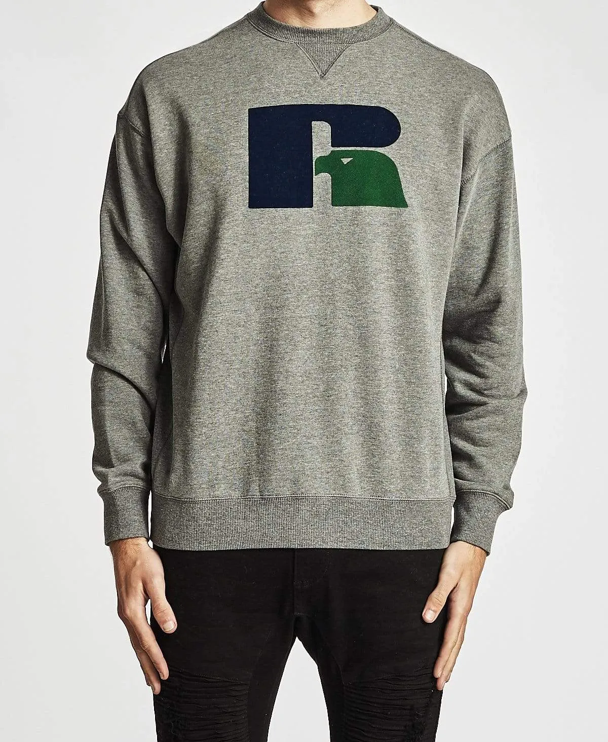 Benjamin Flock Crew Grey Marle sold by Neverland