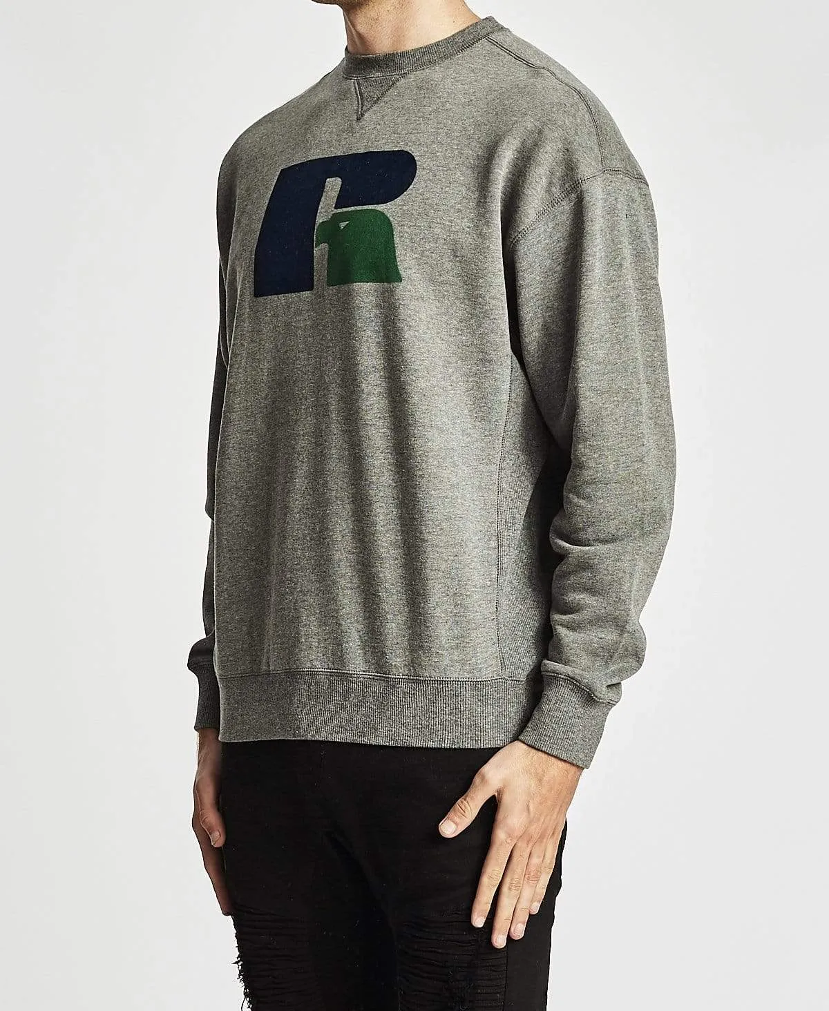 Benjamin Flock Crew Grey Marle sold by Neverland product image thumbnail 3