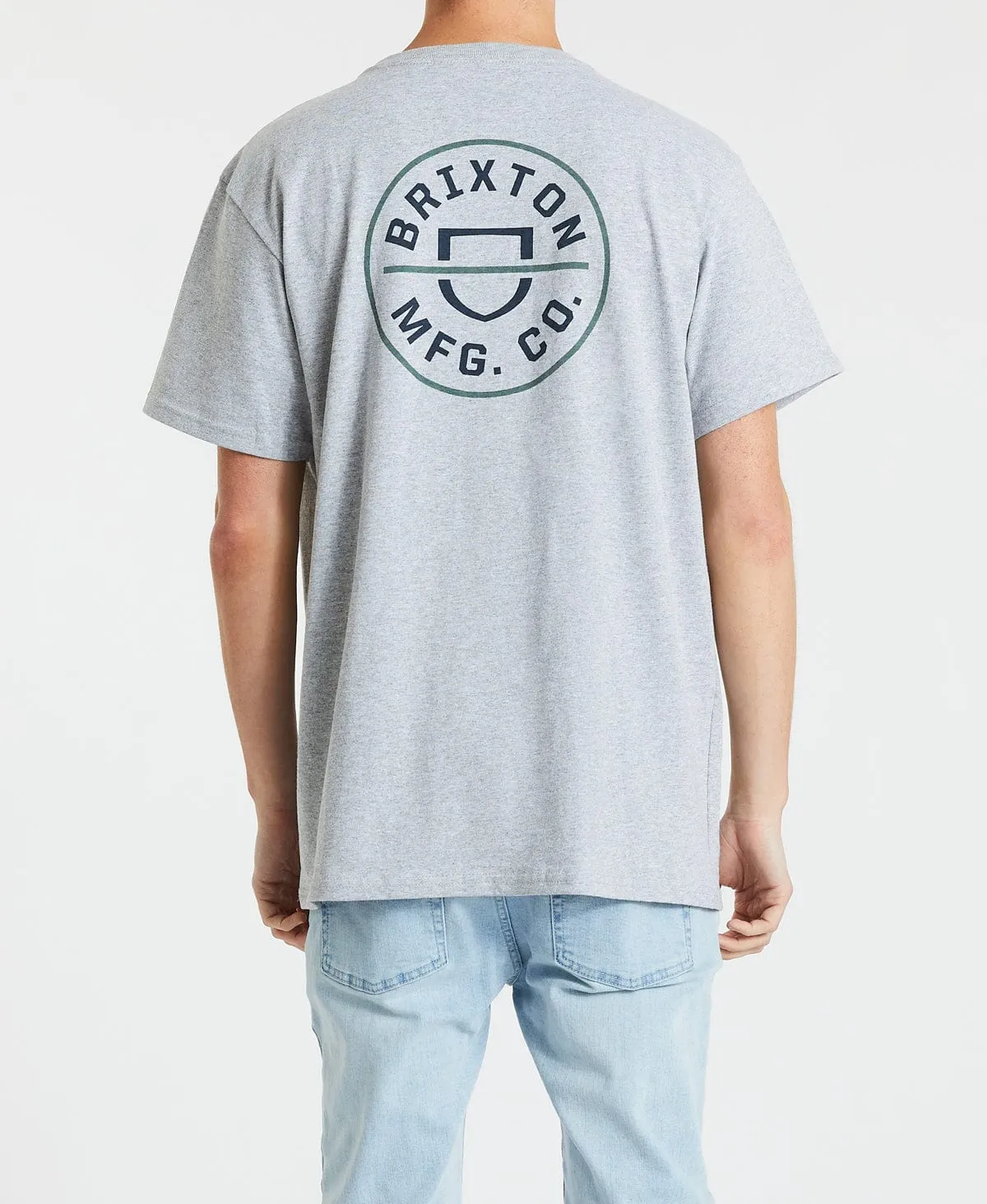 Crest II T-Shirt Heather Grey/Modela sold by Neverland product image thumbnail 3