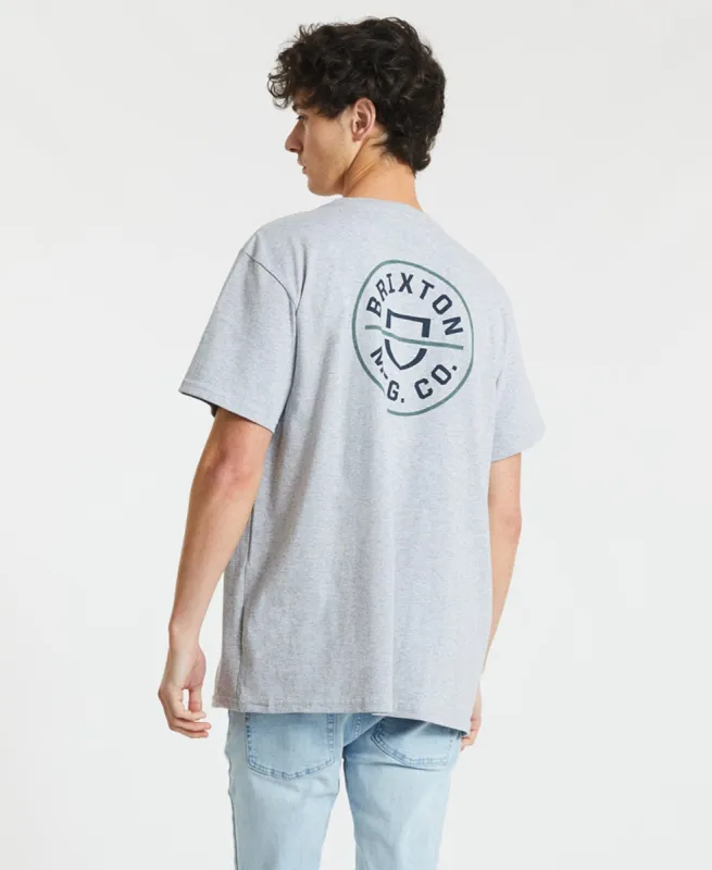 Crest II T-Shirt Heather Grey/Modela sold by Neverland