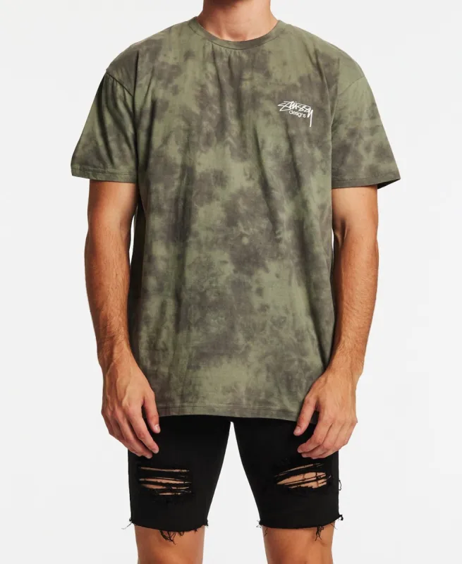 Designs Tie Dye T-Shirt Bottle Green sold by Neverland