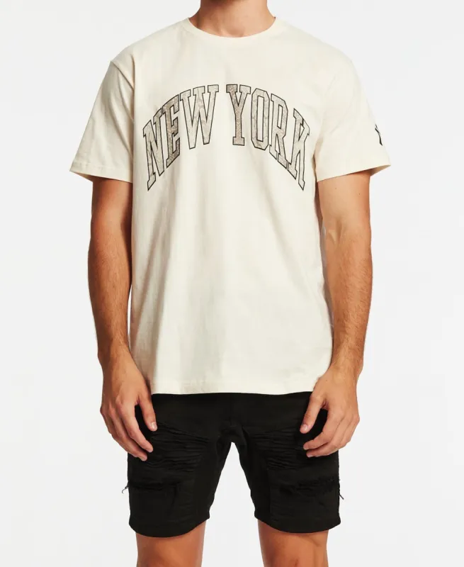 New York Yankees Arch Animal Logo T-Shirt White/Sand sold by Neverland
