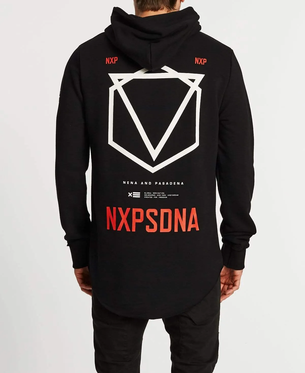 Above All Dual Curved Hoodie Jet Black sold by Neverland