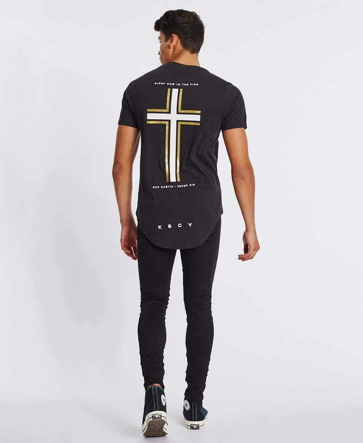 No Sleep Baseball T-Shirt Jet Black sold by Neverland product image thumbnail 5