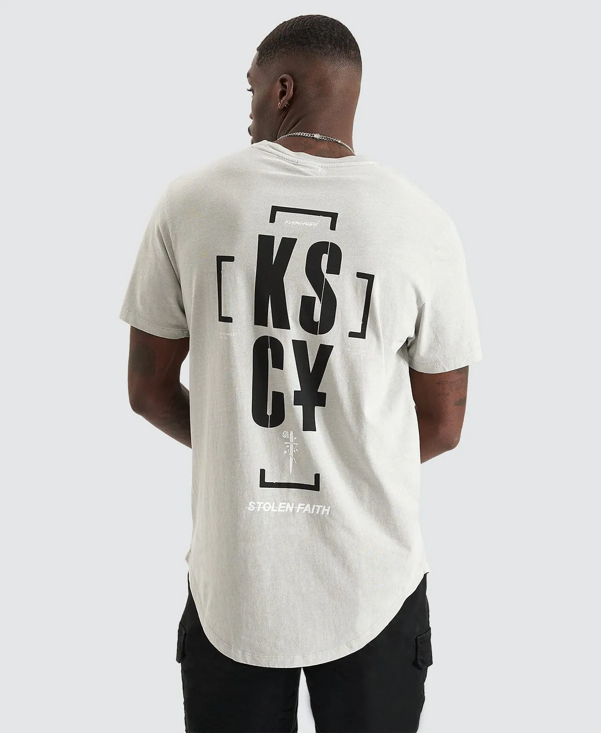 Fetching Souls Dual Curved T-Shirt Pigment Dove Grey sold by Neverland product image thumbnail 2