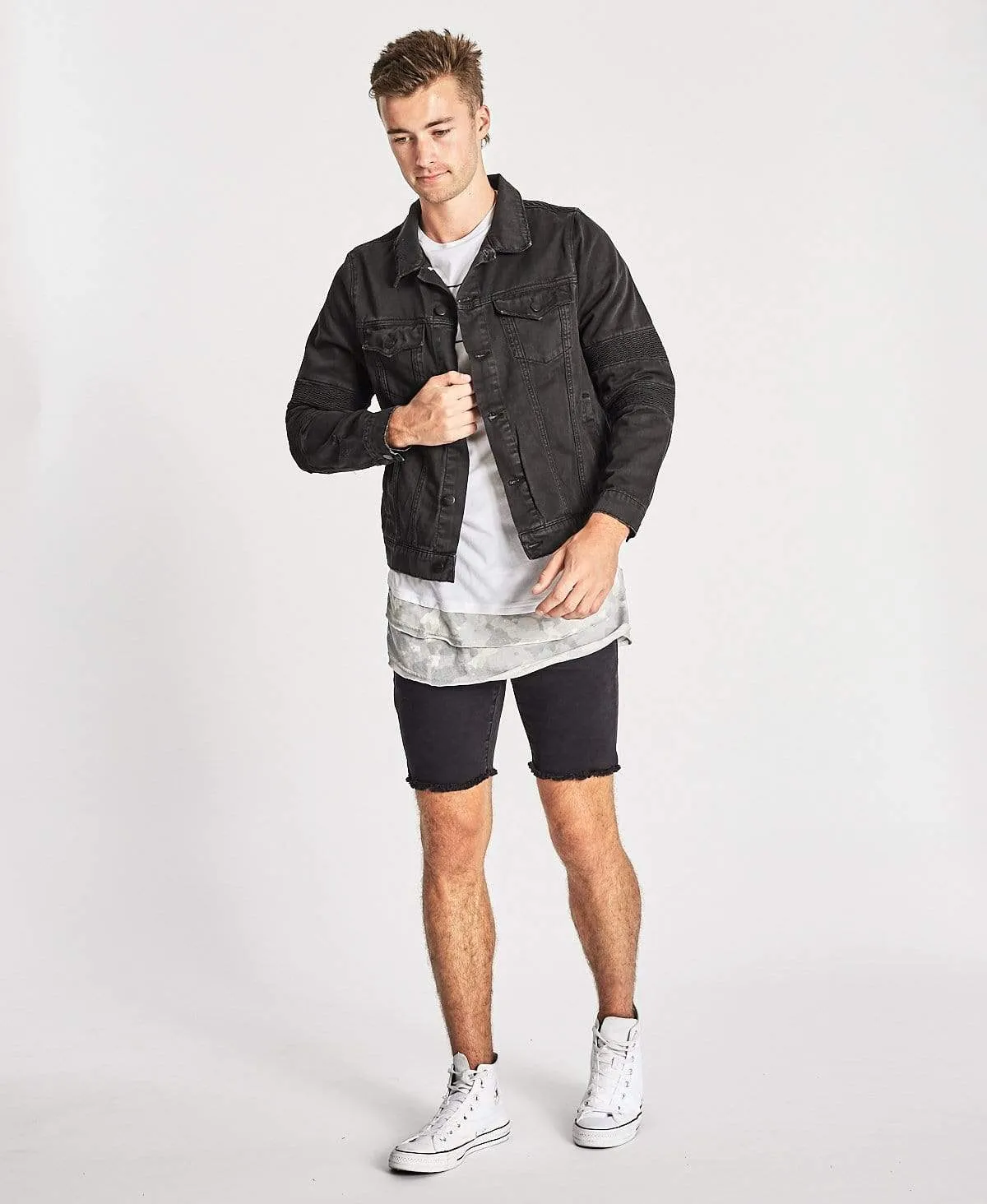 Bandit Denim Jacket Jet Black sold by Neverland product image thumbnail 4