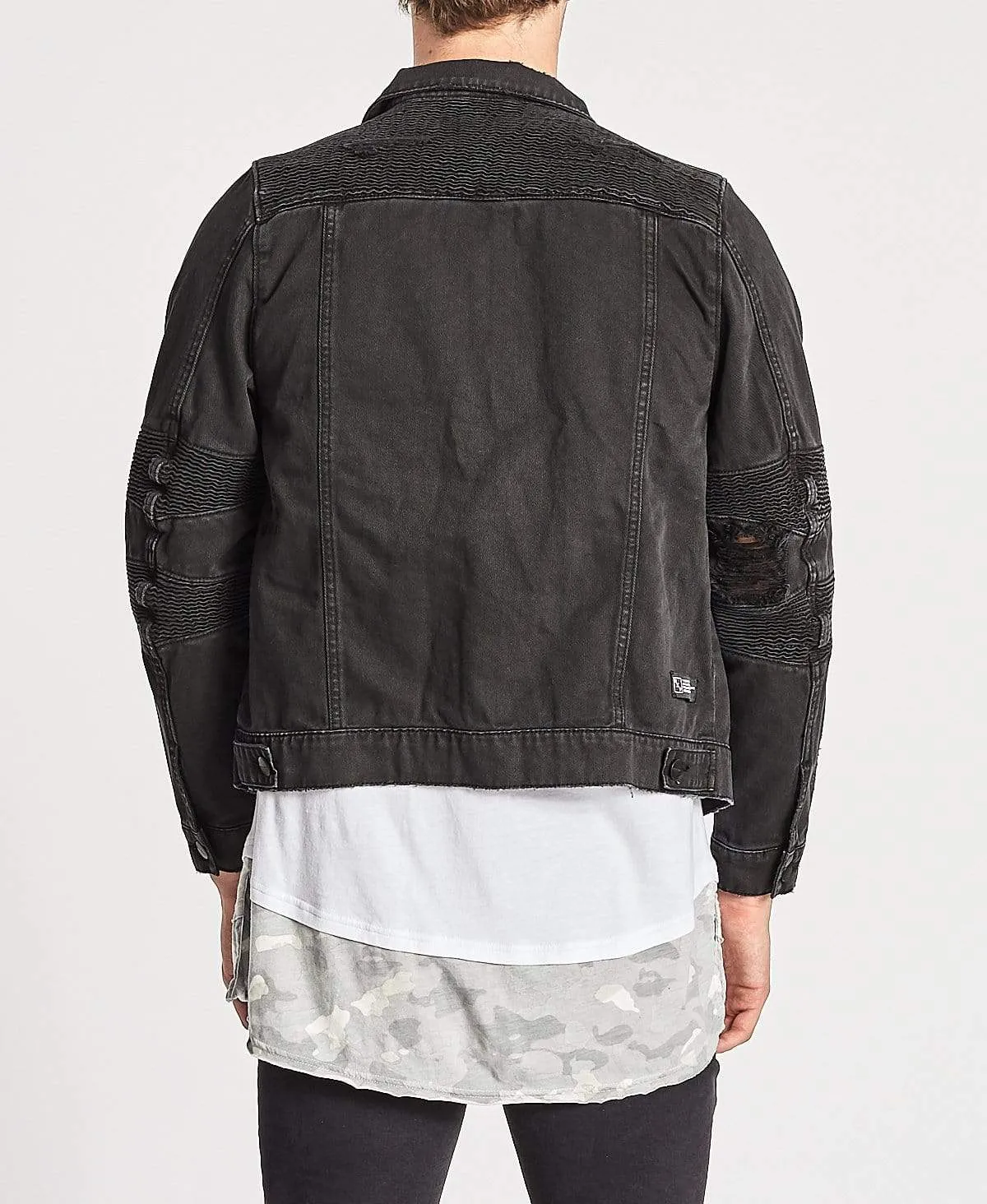 Bandit Denim Jacket Jet Black sold by Neverland product image thumbnail 2