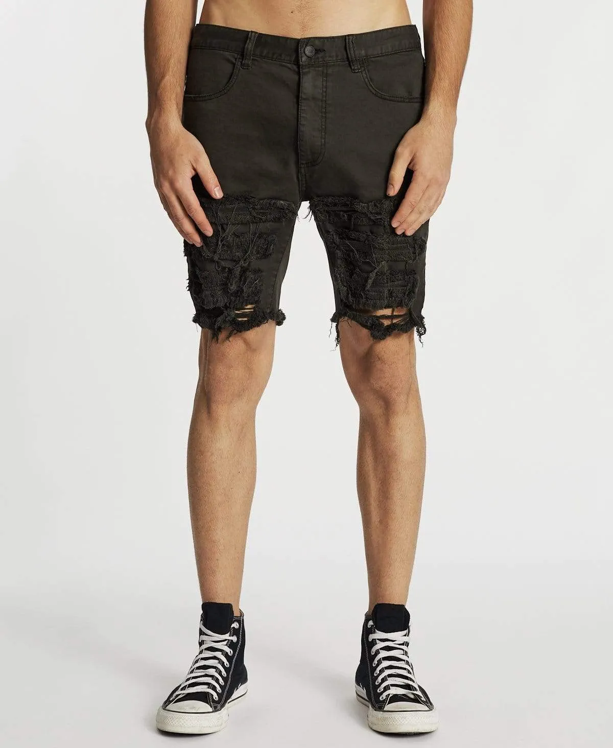 Blade Runner Raw Hem Short Washed Black sold by Neverland product image thumbnail 3