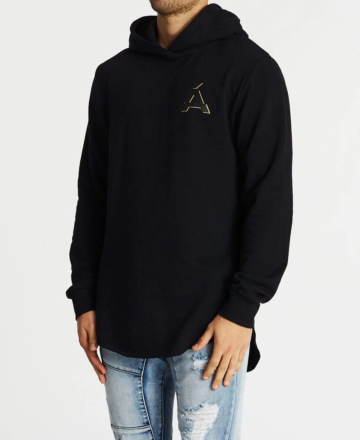 Coeur Noir Dual Curved Hoodie Jet Black sold by Neverland product image thumbnail 3